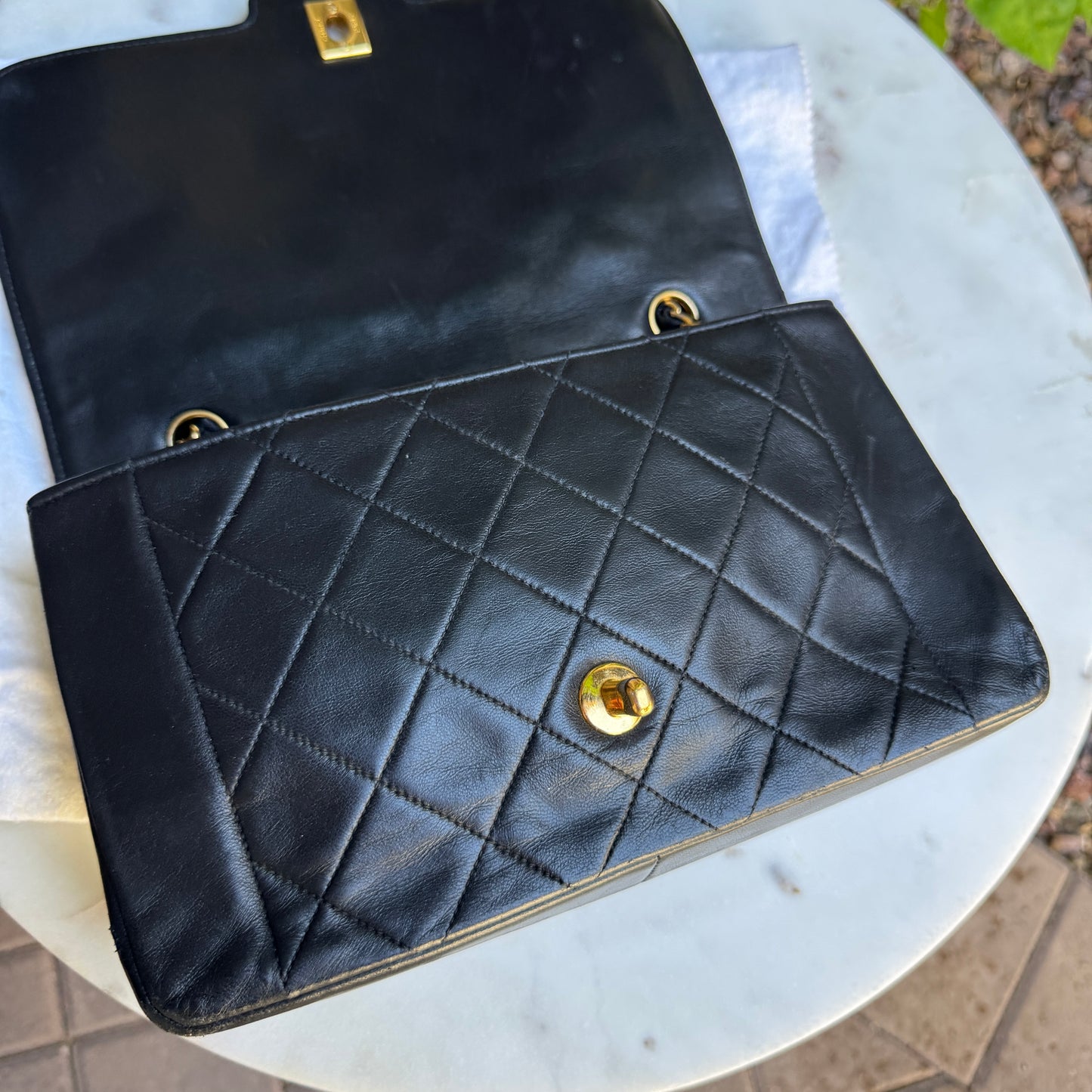 Chanel Diana Vintage Quilted Lambskin Medium Single Flap Bag