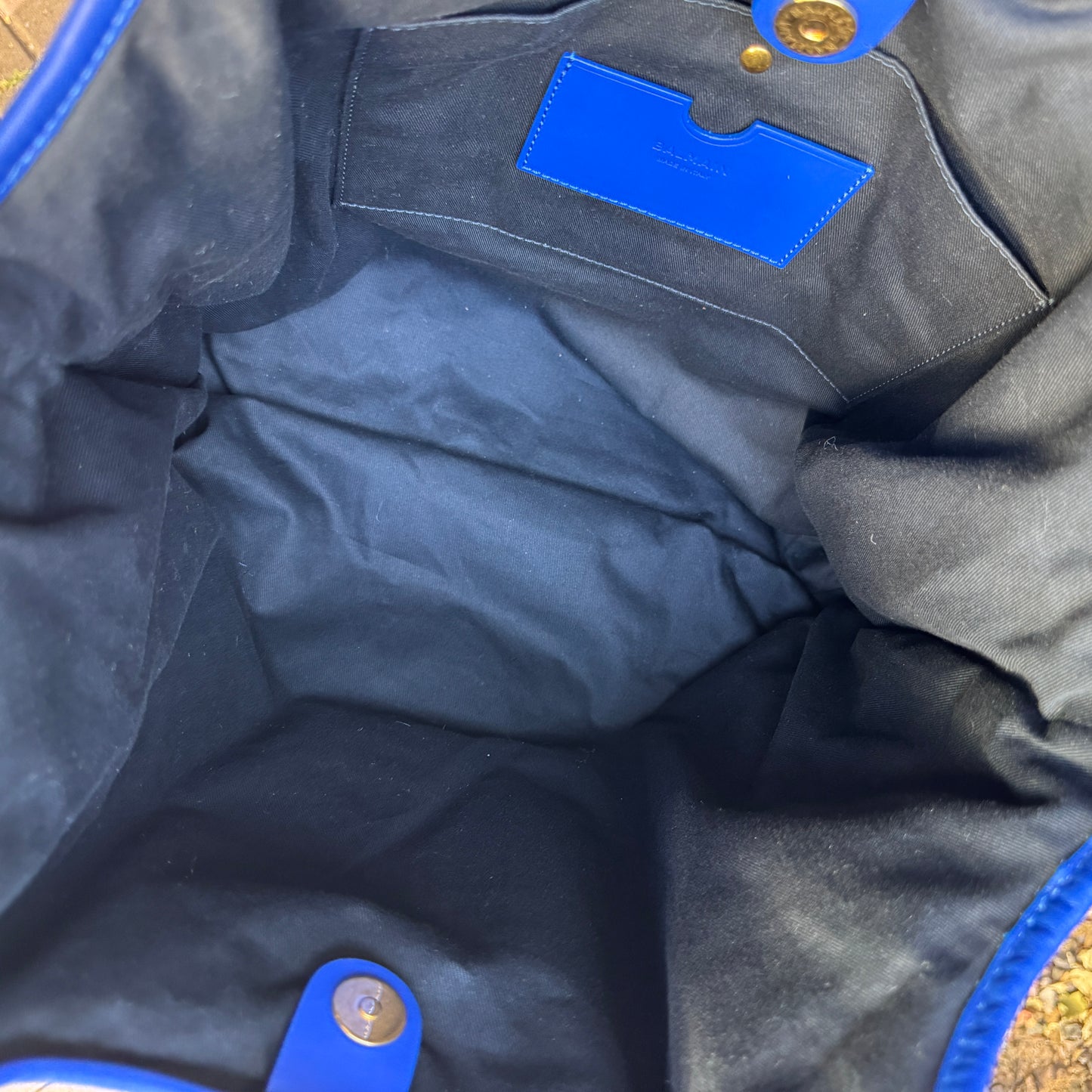 Balmain Monogram Grocery Bag Shopping Tote