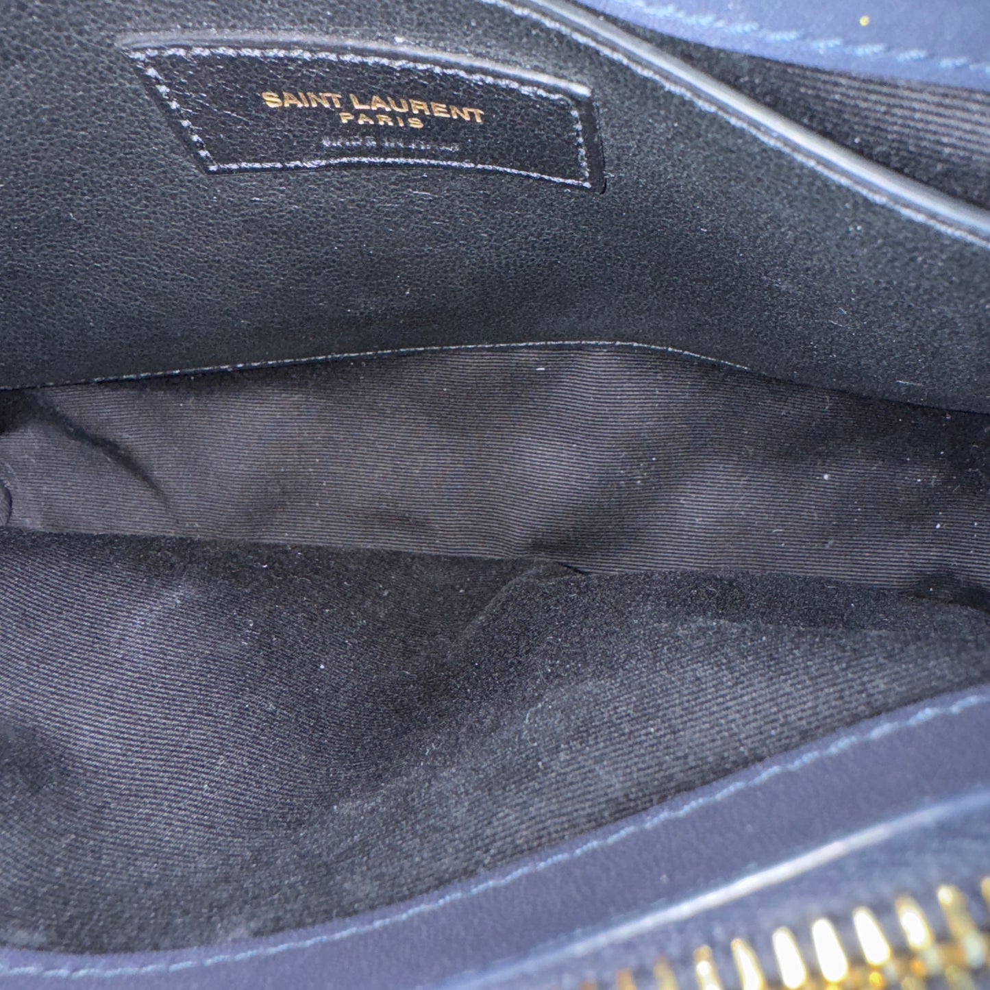 Saint Laurent Small Loulou Striped Chain Crossbody