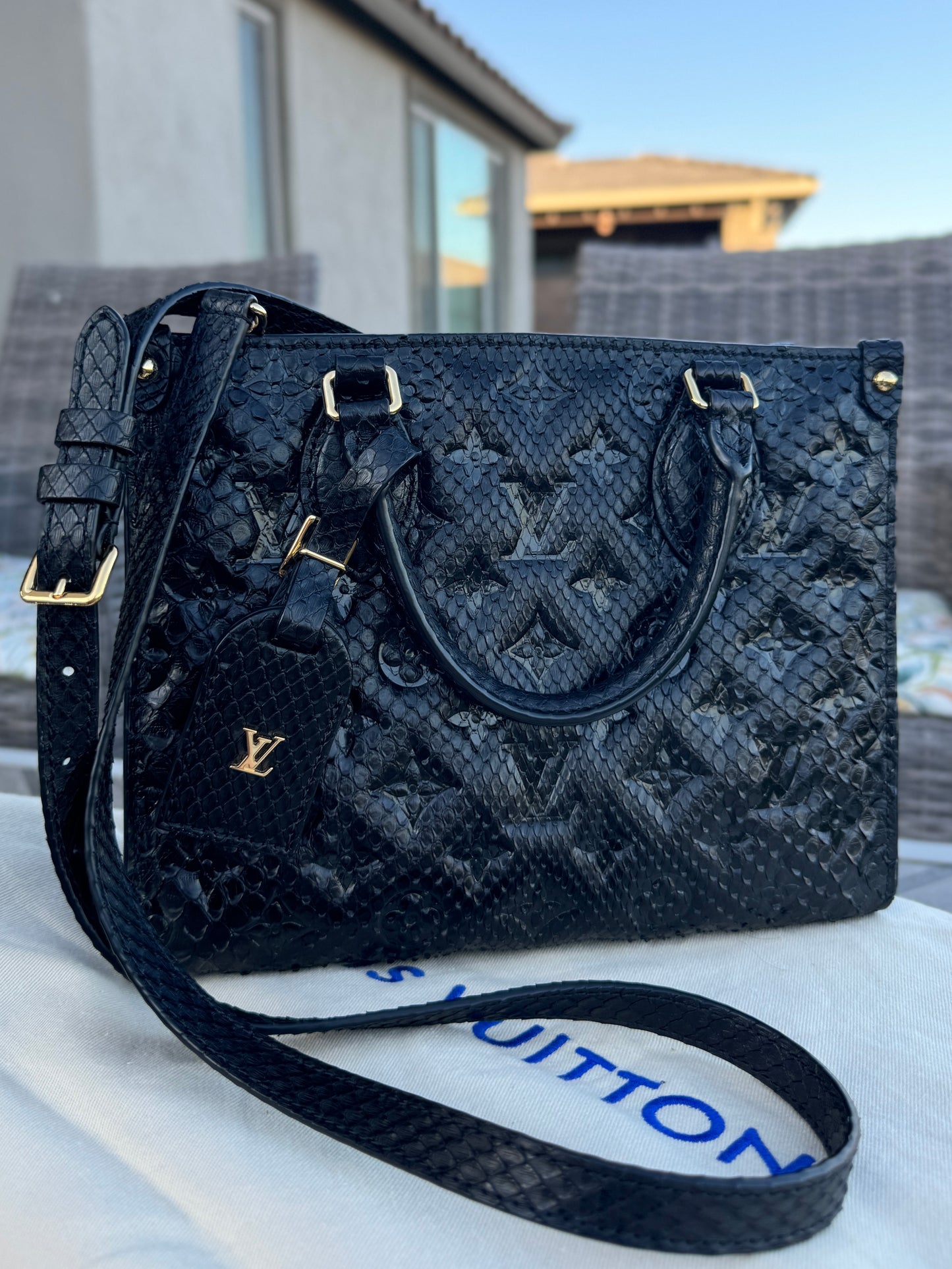 Louis Vuitton Python Onthego PM Crossbody