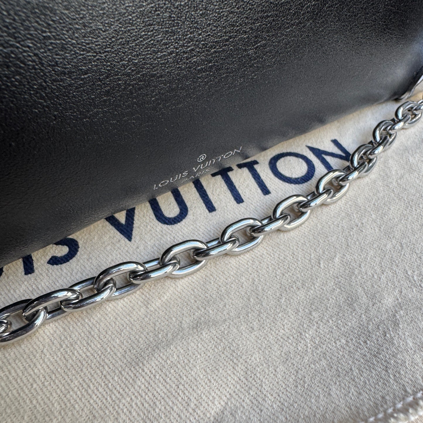 Louis Vuitton Calfskin Leather Soft Slim Trunk Crossbody