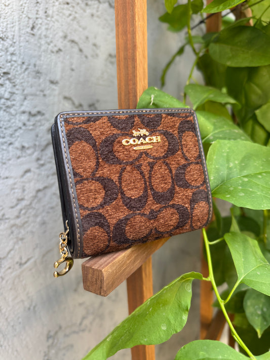 Coach Chenille Snap Wallet
