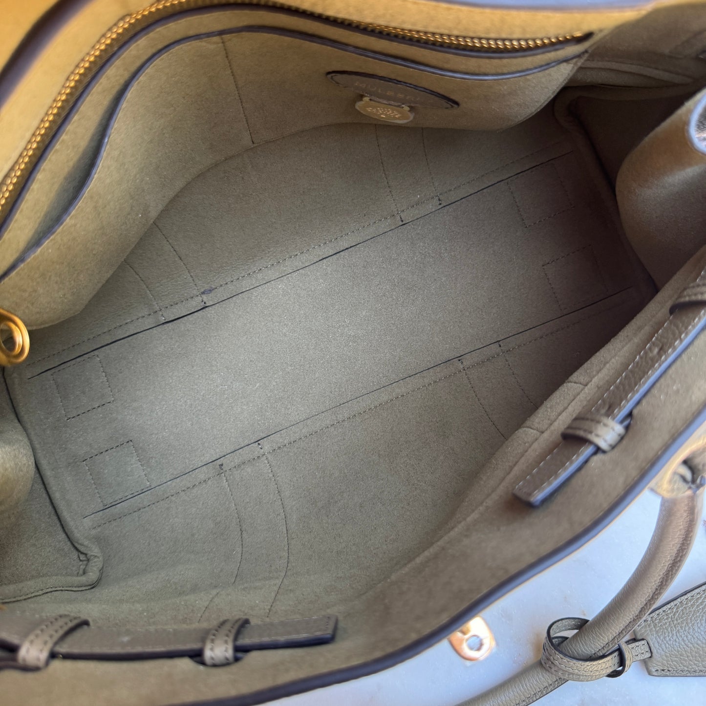 Mulberry Bayswater Grained Leather Satchel