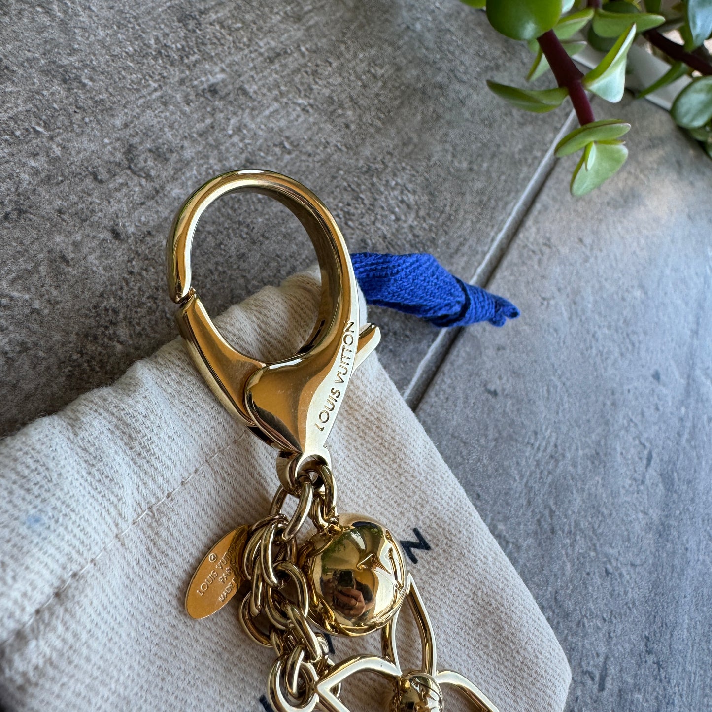 Louis Vuitton Bloomy Gold Bag Charm