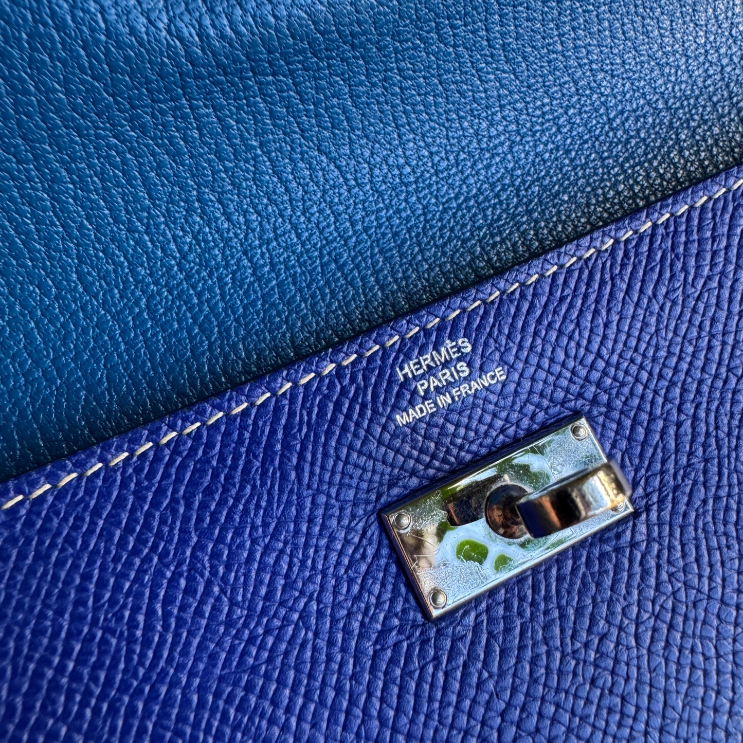 Hermès Kelly Epsom Bicolor Leather Wallet