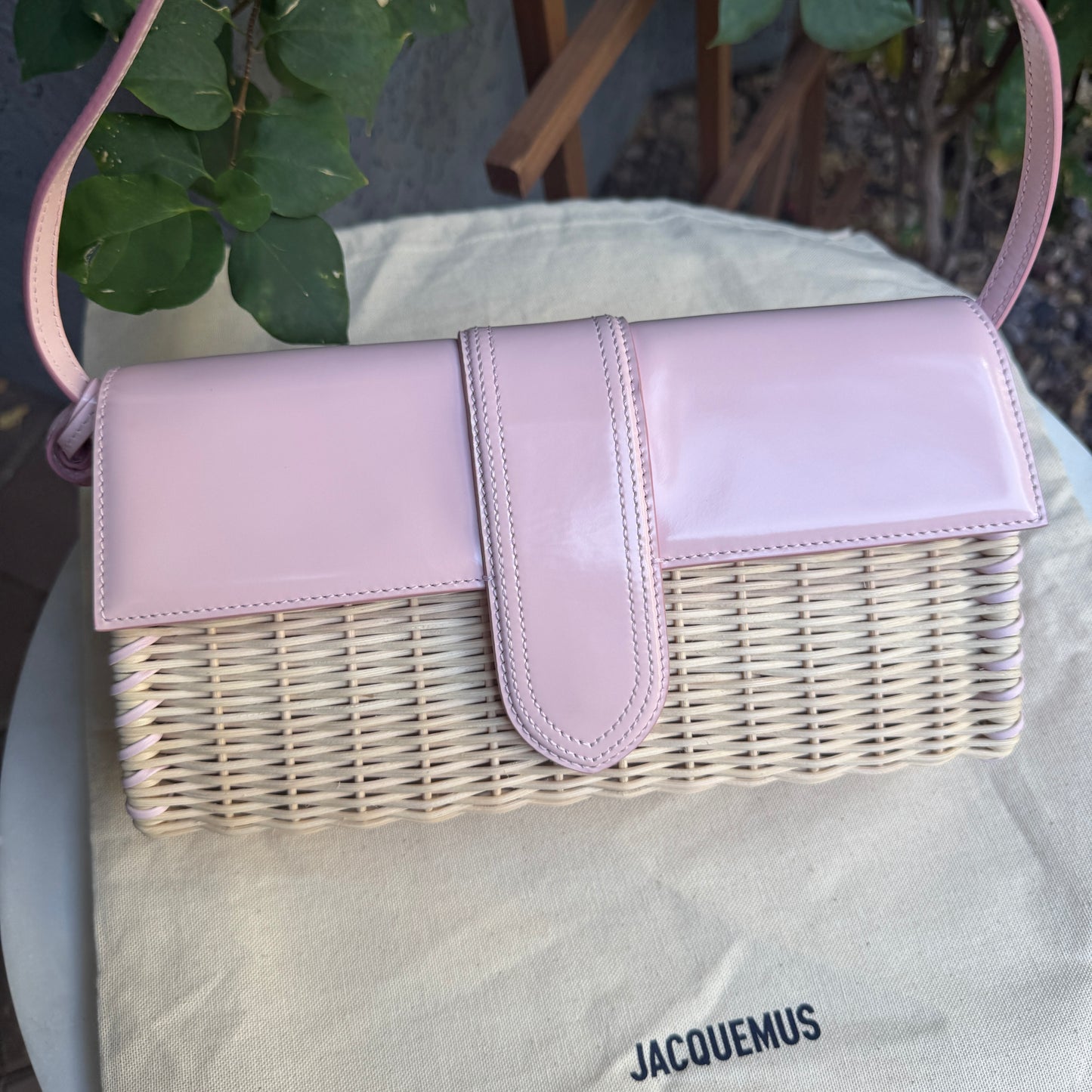 Jacquemus Le Bambino Long Osier Shoulder Bag