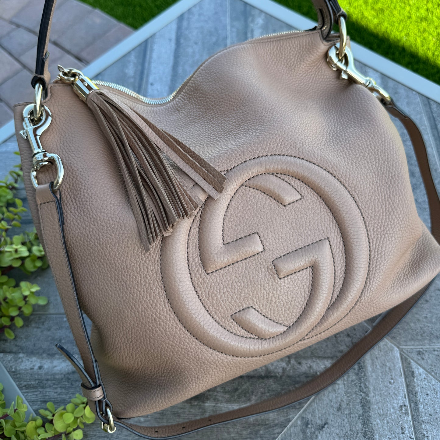 Gucci Leather Large Soho Hobo