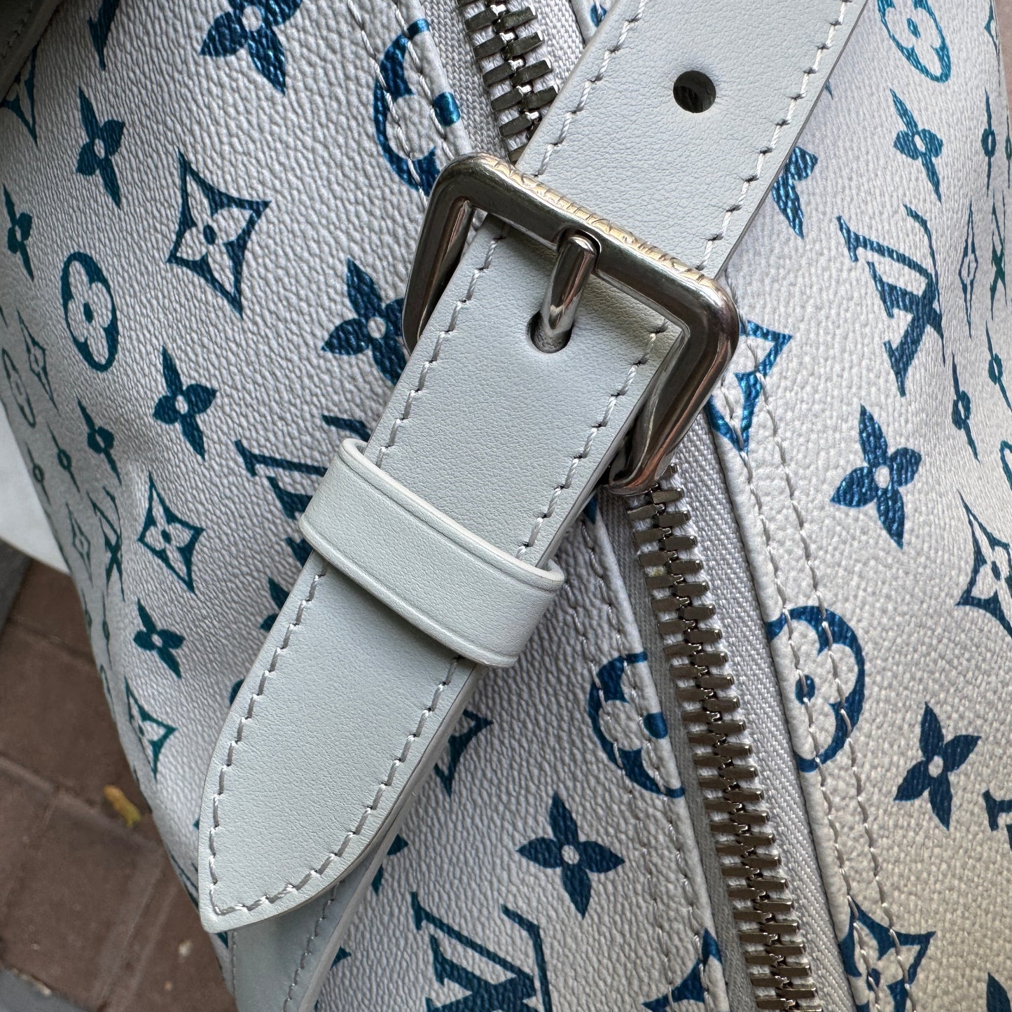 Louis Vuitton Multicolor Iridescent Monogram Keepall Bandoulière 55