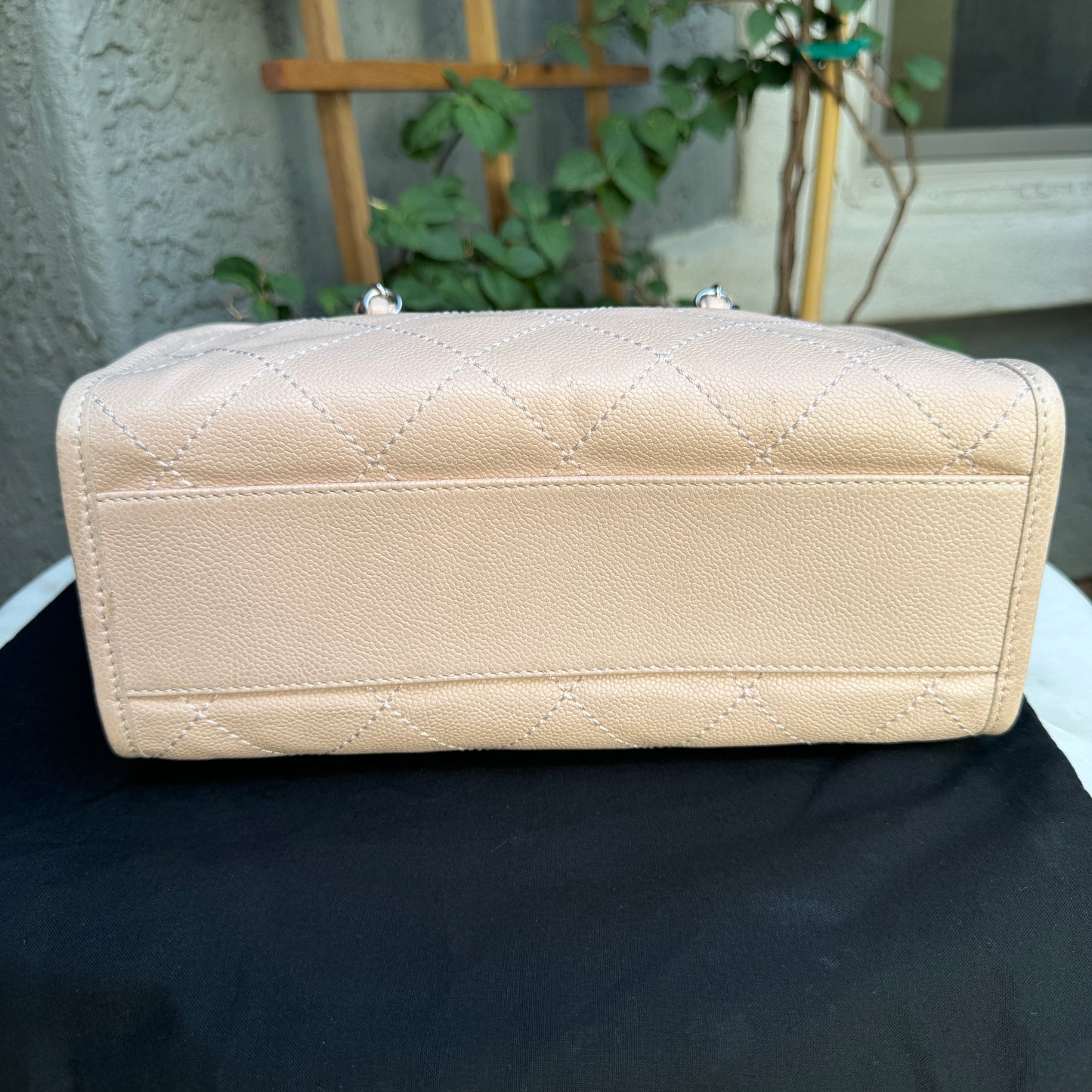 Chanel Small Deauville Caviar Bowling Bag