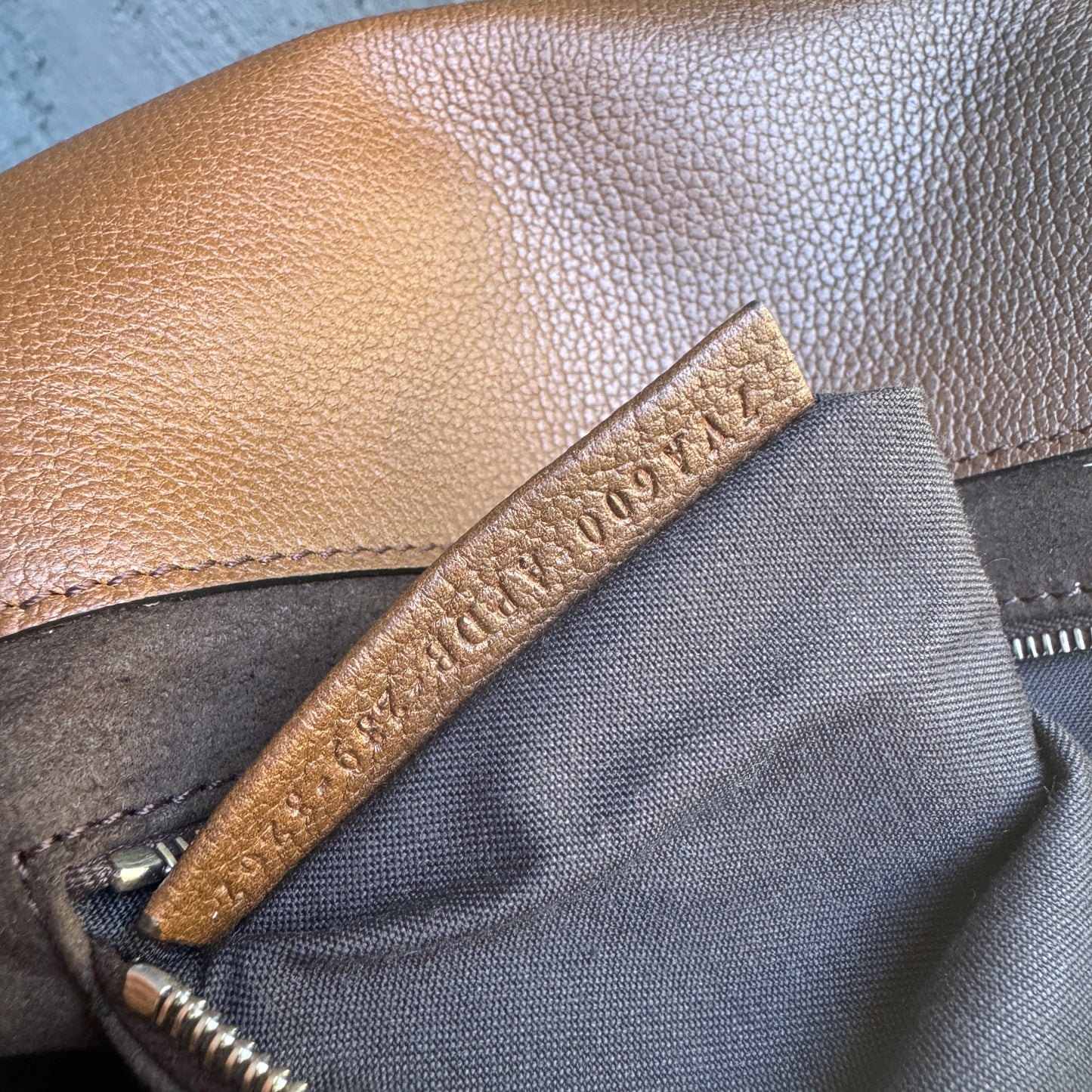 Fendi Leather Baguette Zipper Crossbody