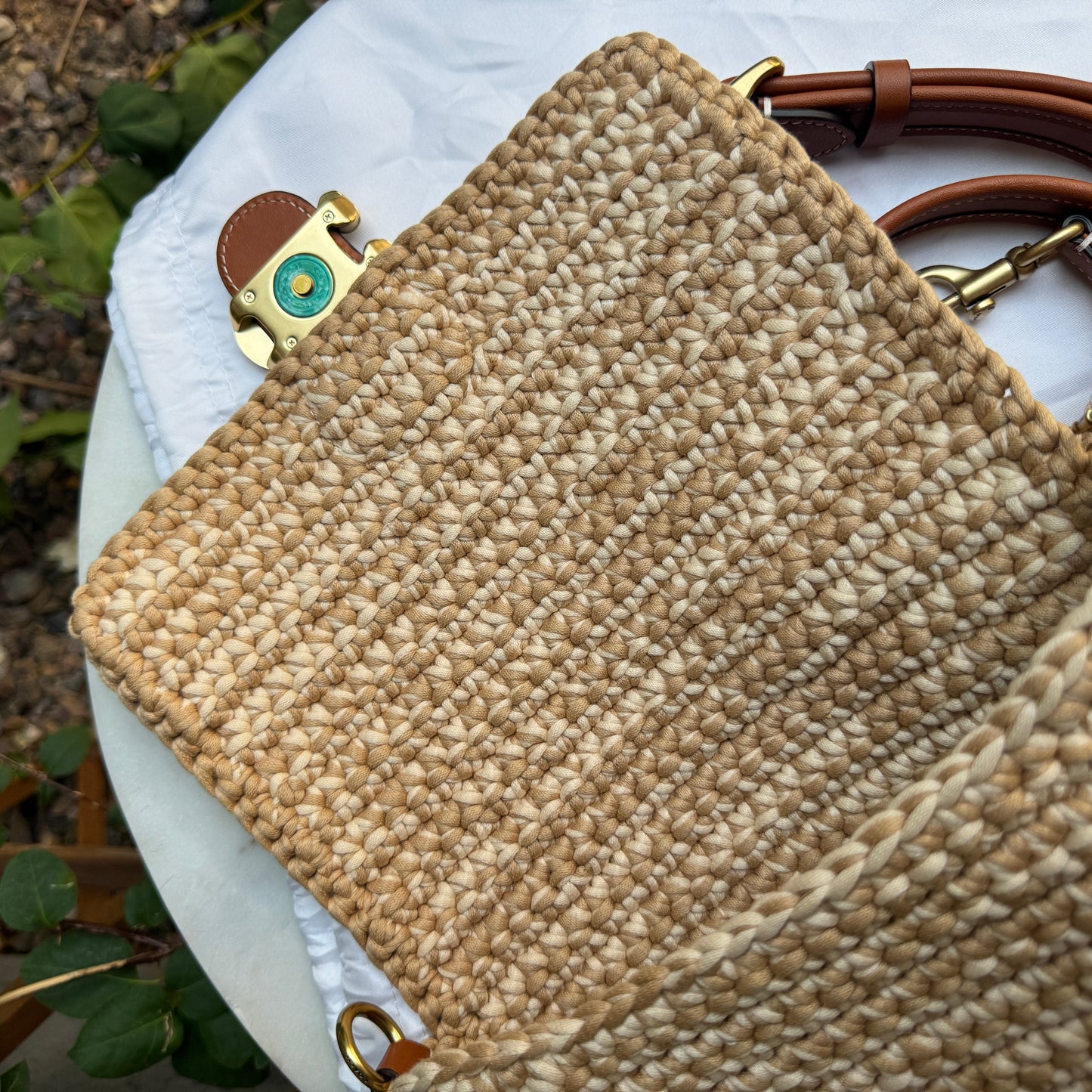 Coach Crochet Soft Tabby Shoulder Bag