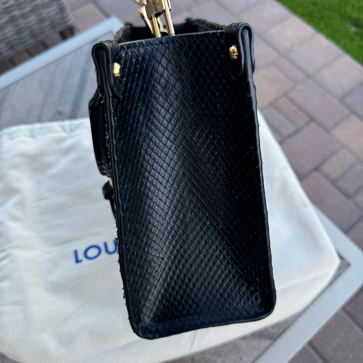 Louis Vuitton Python Onthego PM Crossbody