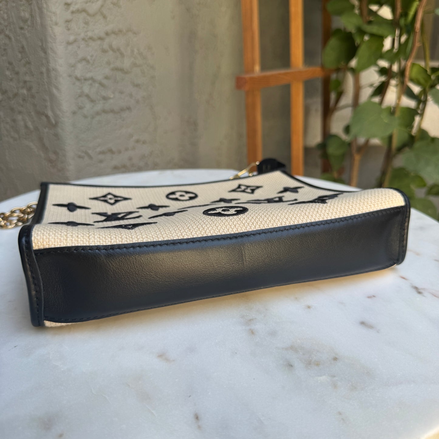 Louis Vuitton Raffia Toiletry 26 Pouch Pochette on Chain