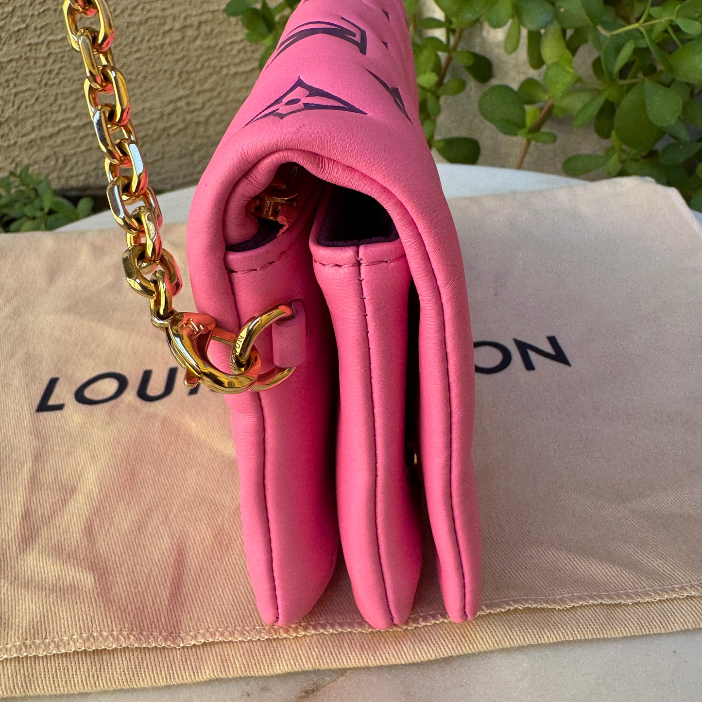 Louis Vuitton Monogram Lambskin Vuittamins Pochette Coussin
