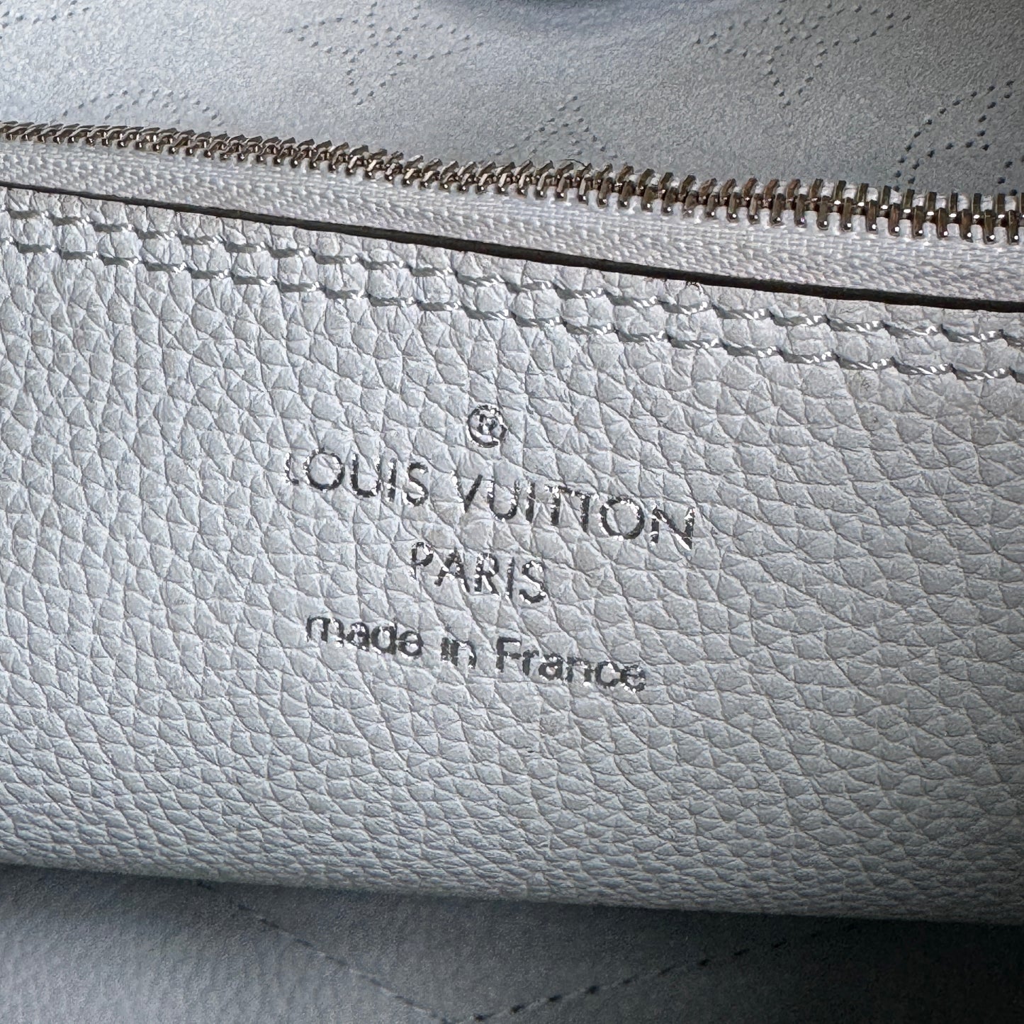 Louis Vuitton Mahina Leather Caramel Hobo Shoulder Bag