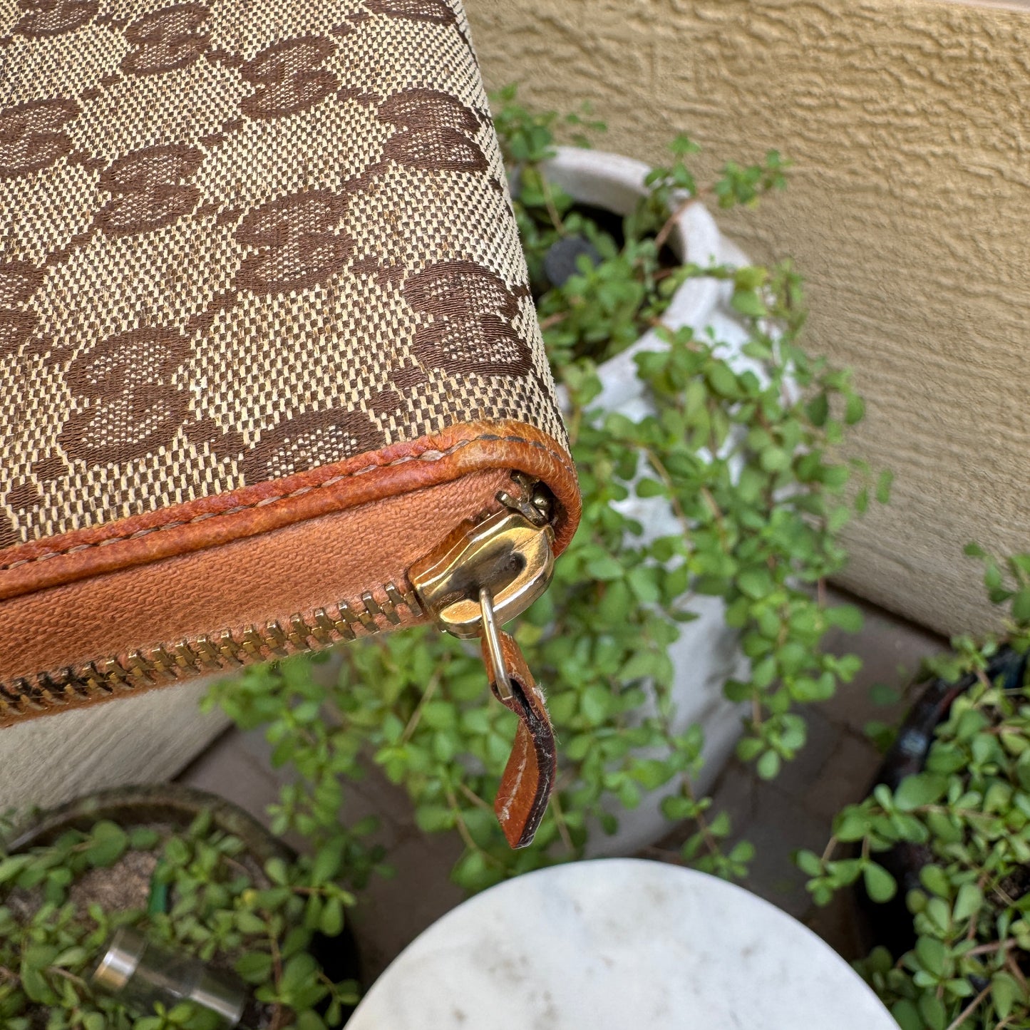 Gucci GG Canvas Long Zippy Wallet