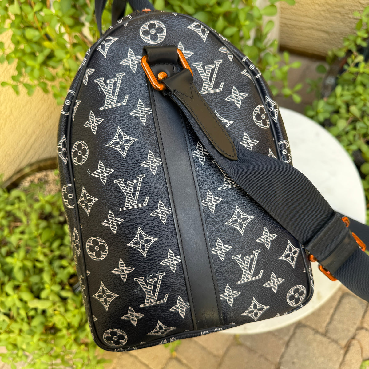 Louis Vuitton Monogram Ink Upside Down Speedy Bandouliere 40