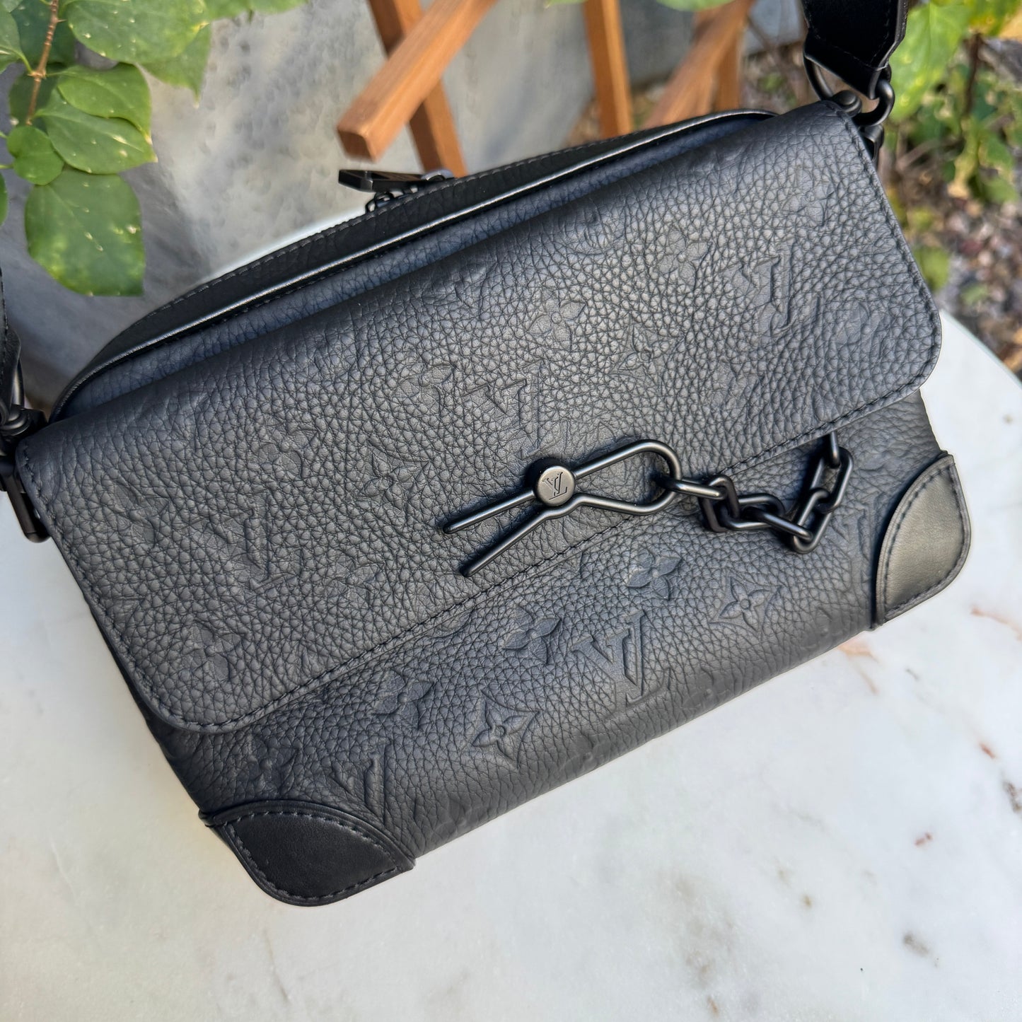 Louis Vuitton Monogram Taurillon Leather Steamer Messenger Crossbody