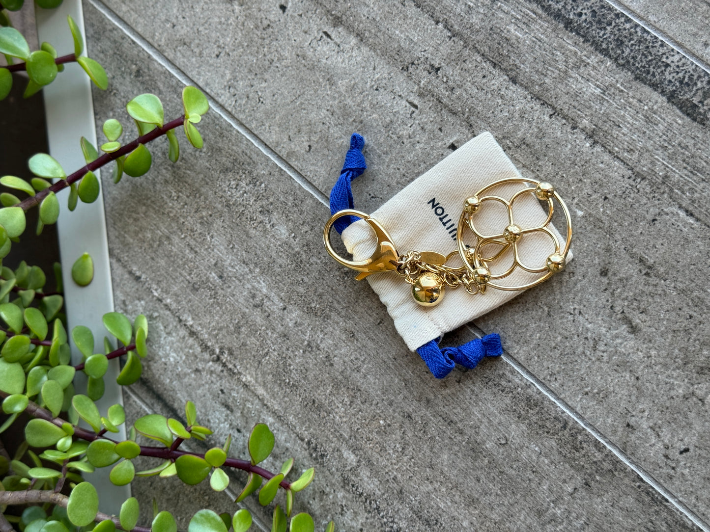 Louis Vuitton Bloomy Gold Bag Charm