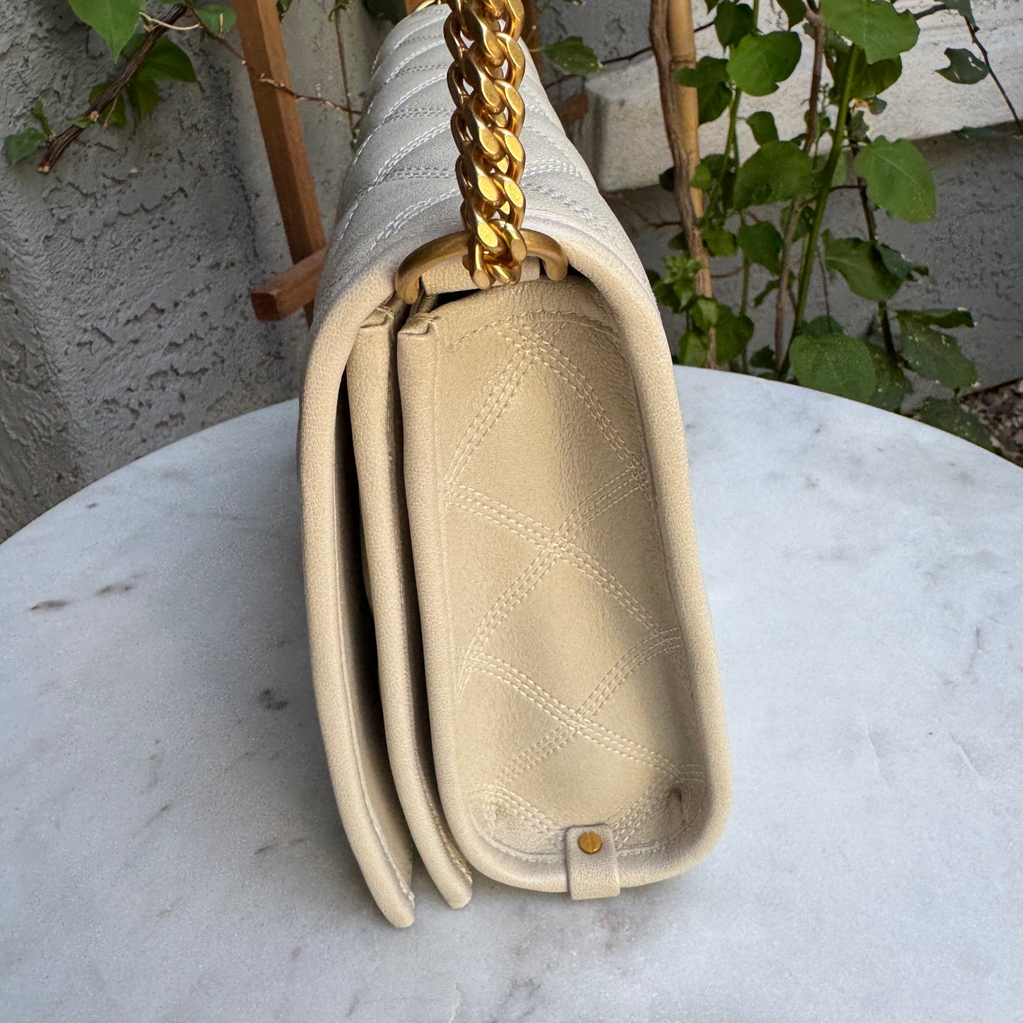 Saint Laurent Quilted Small Becky Shoulder Bag