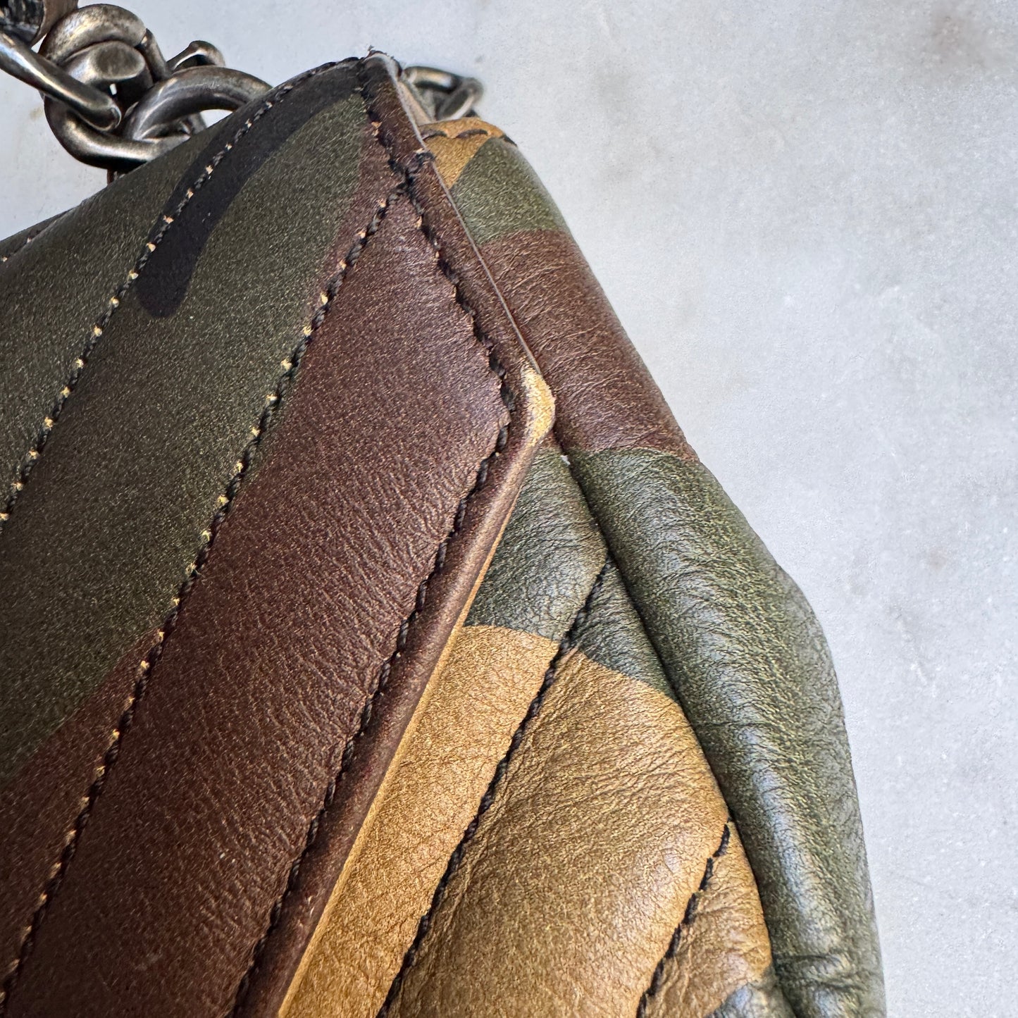 Saint Laurent Camo Mini College Crossbody