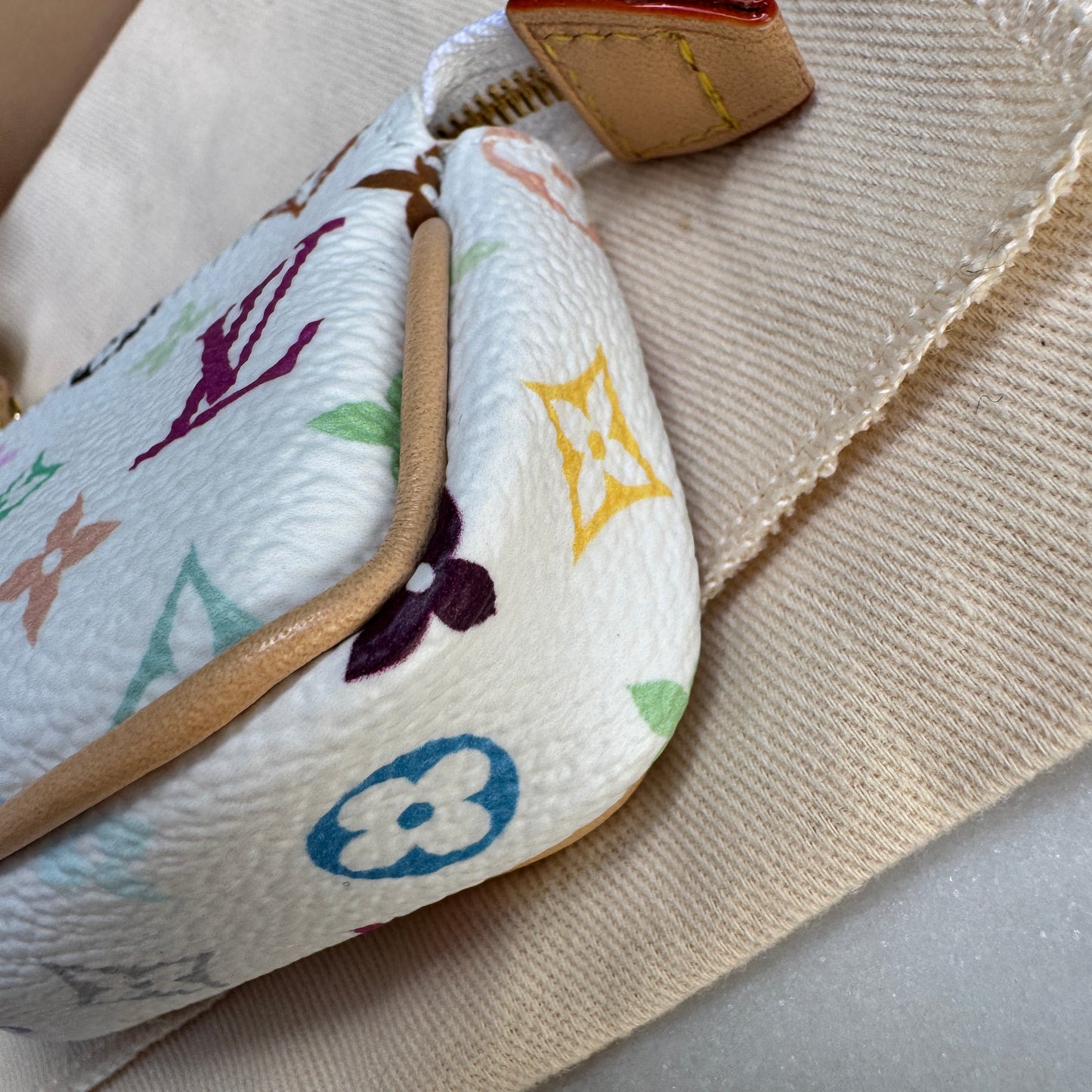 Louis Vuitton x Takashi Murakami Micro Pochette Bag Charm