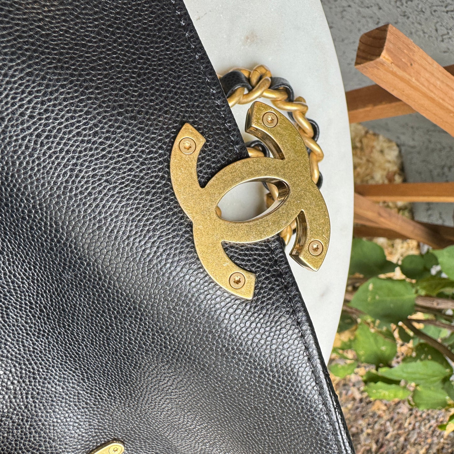 Chanel Shiny Caviar Quilted Small Single Flap Crossbody