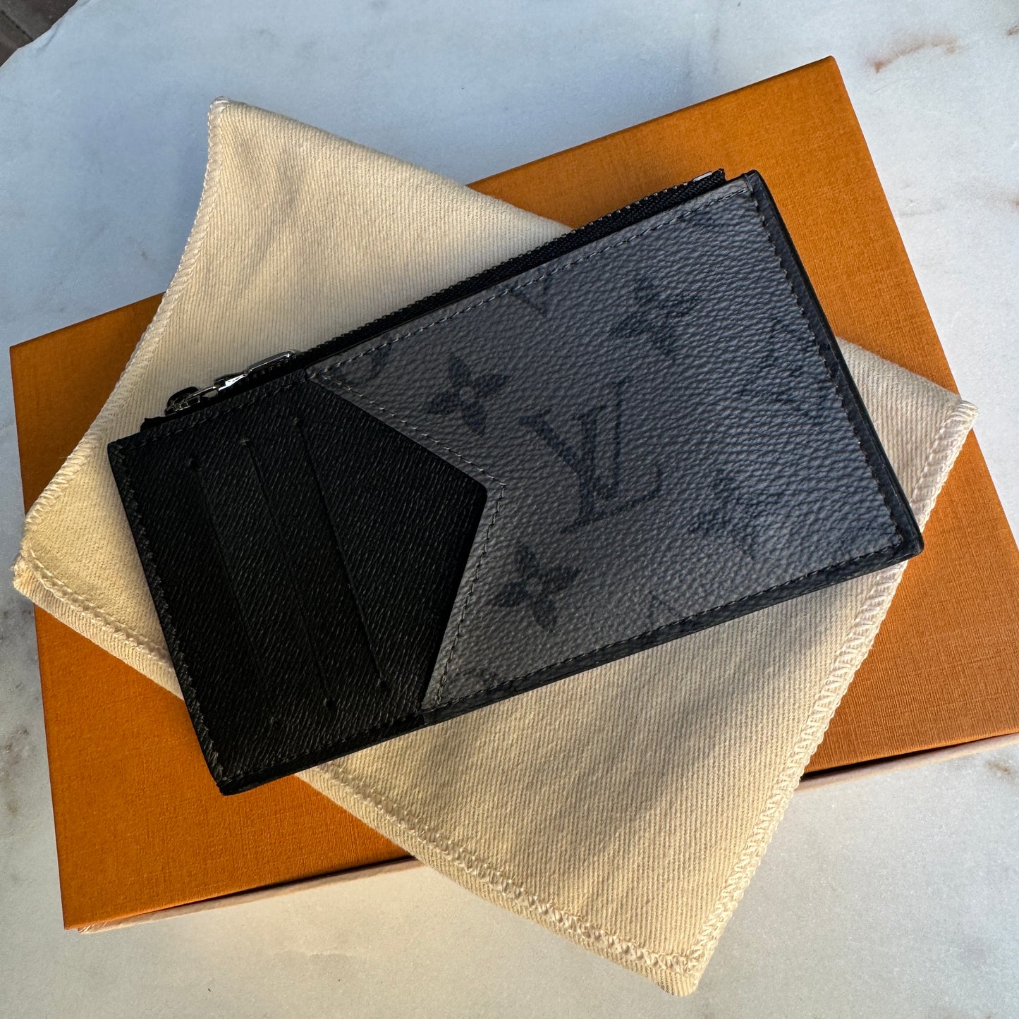 Louis Vuitton Reverse Monogram Eclipse Coin Card Holder