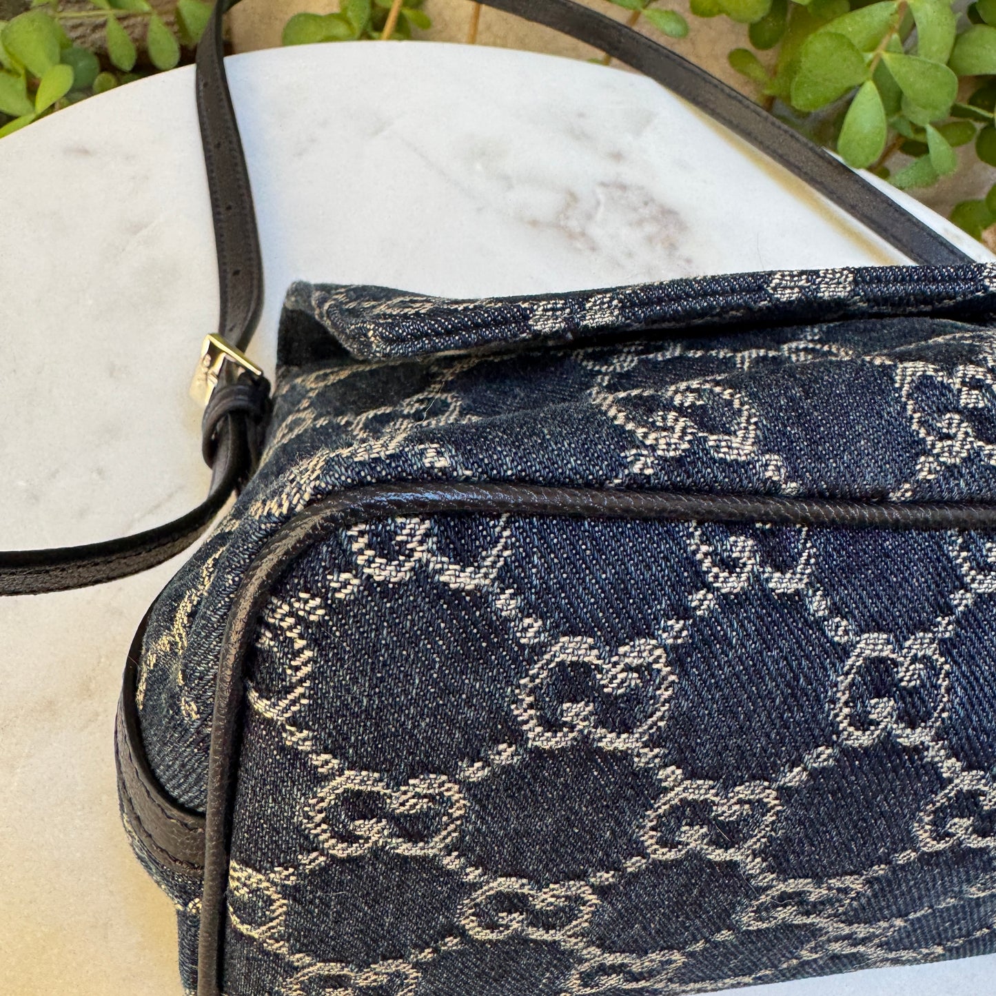 Gucci Madison Medium Denim Shoulder Bag