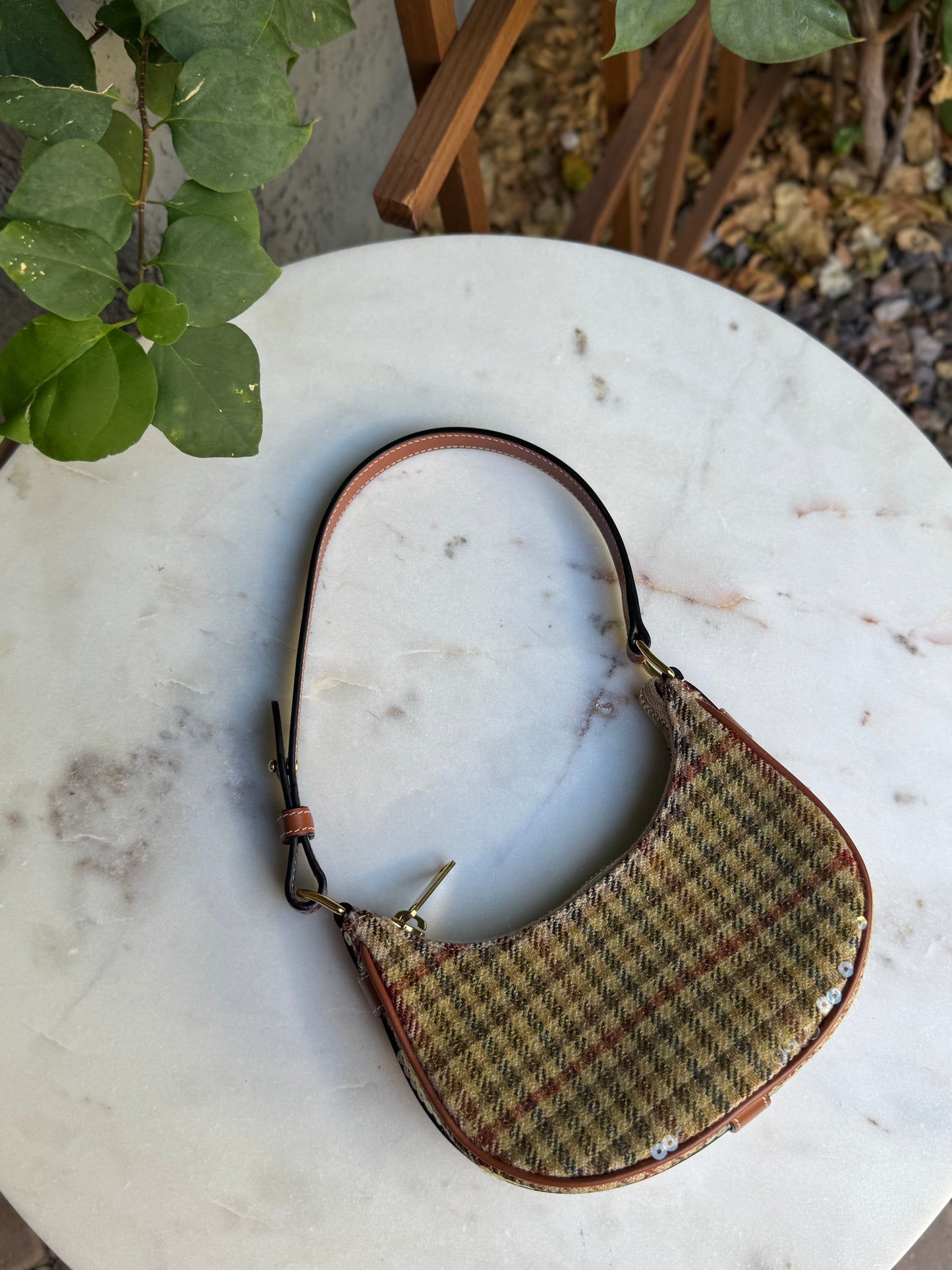 Celine Tweed & Sequin Mini Ava Bag