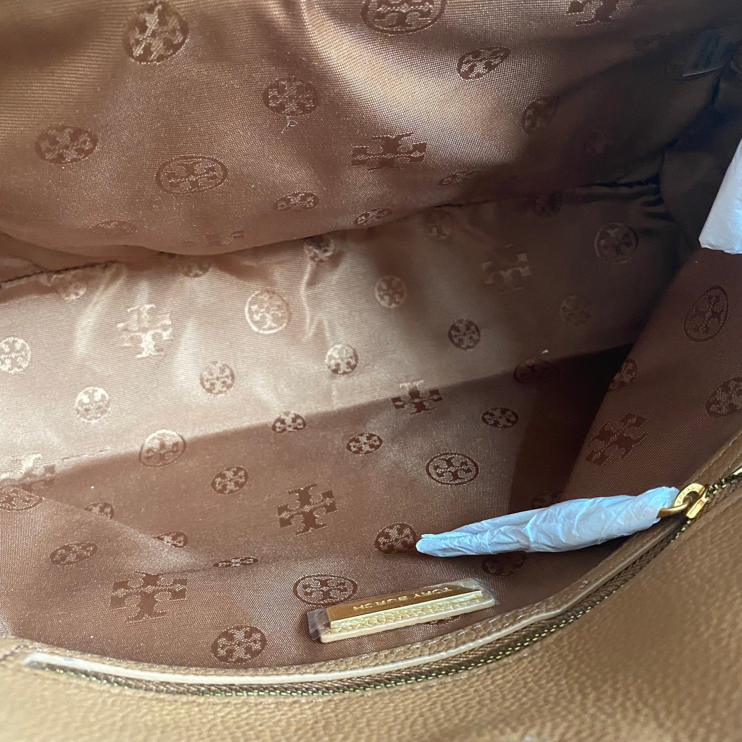 Tory Burch Britten Triple Compartment Leather Tote