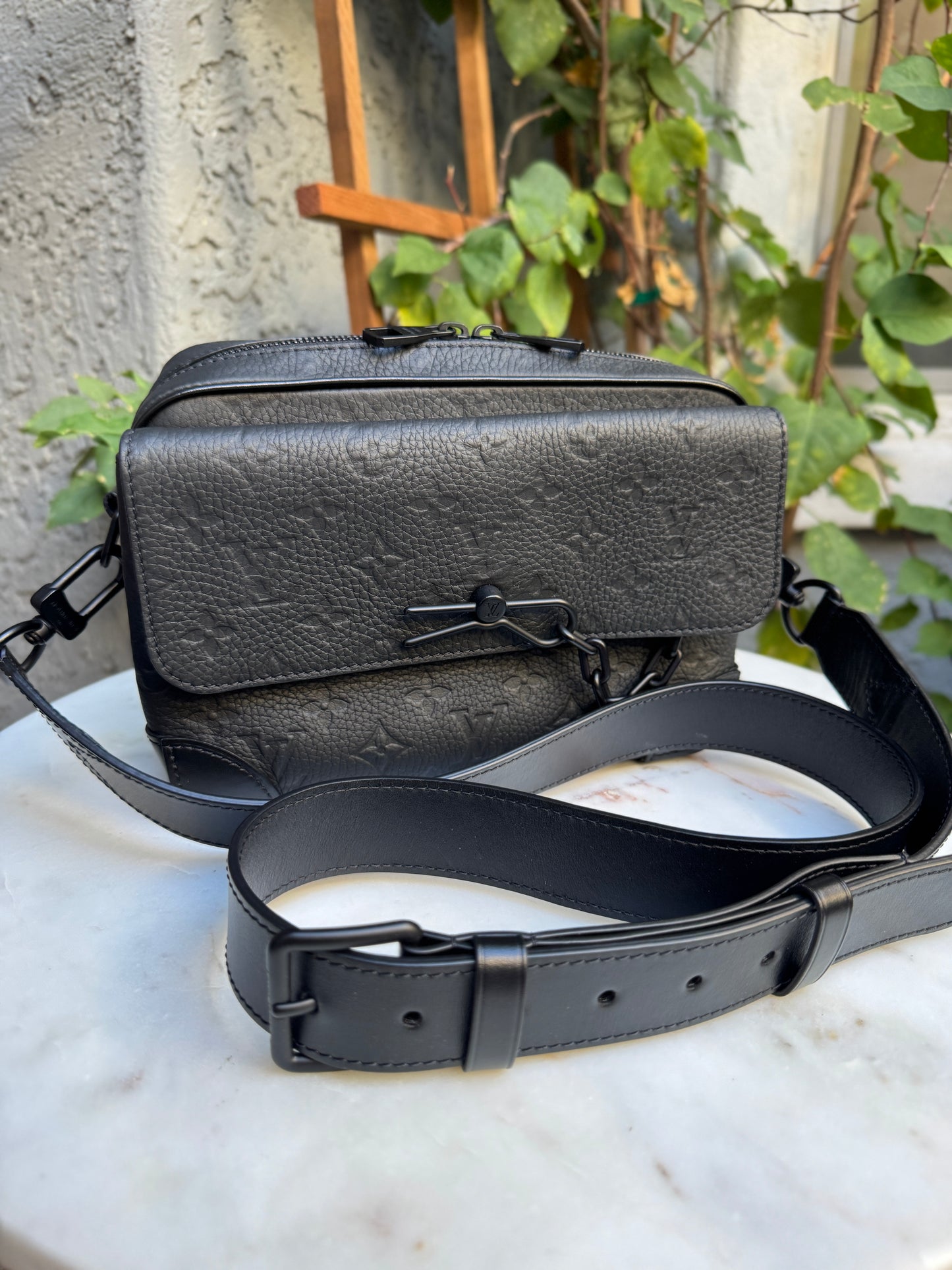 Louis Vuitton Monogram Taurillon Leather Steamer Messenger Crossbody