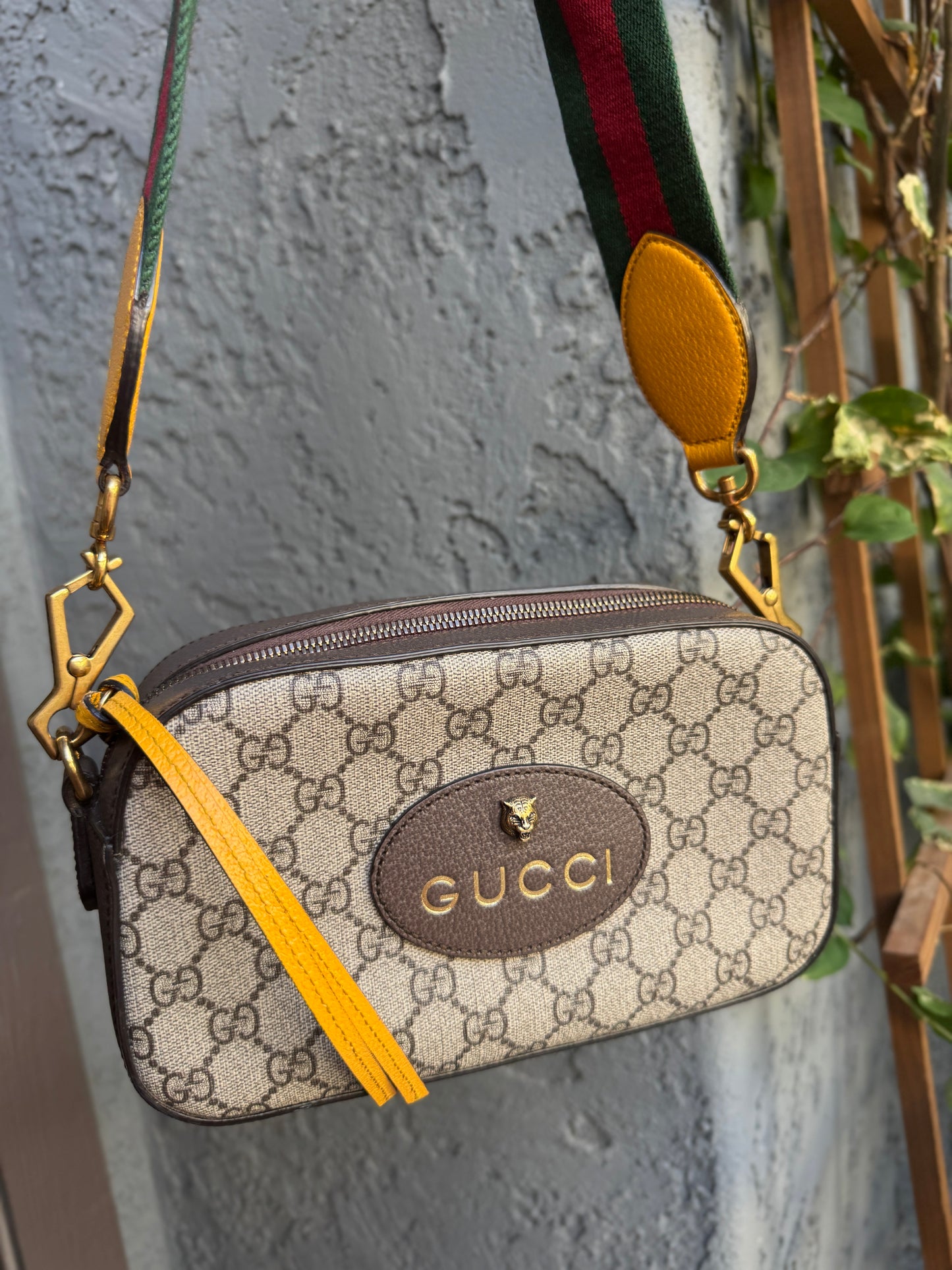 Gucci Vintage Neo Supreme Monogram Web Crossbody