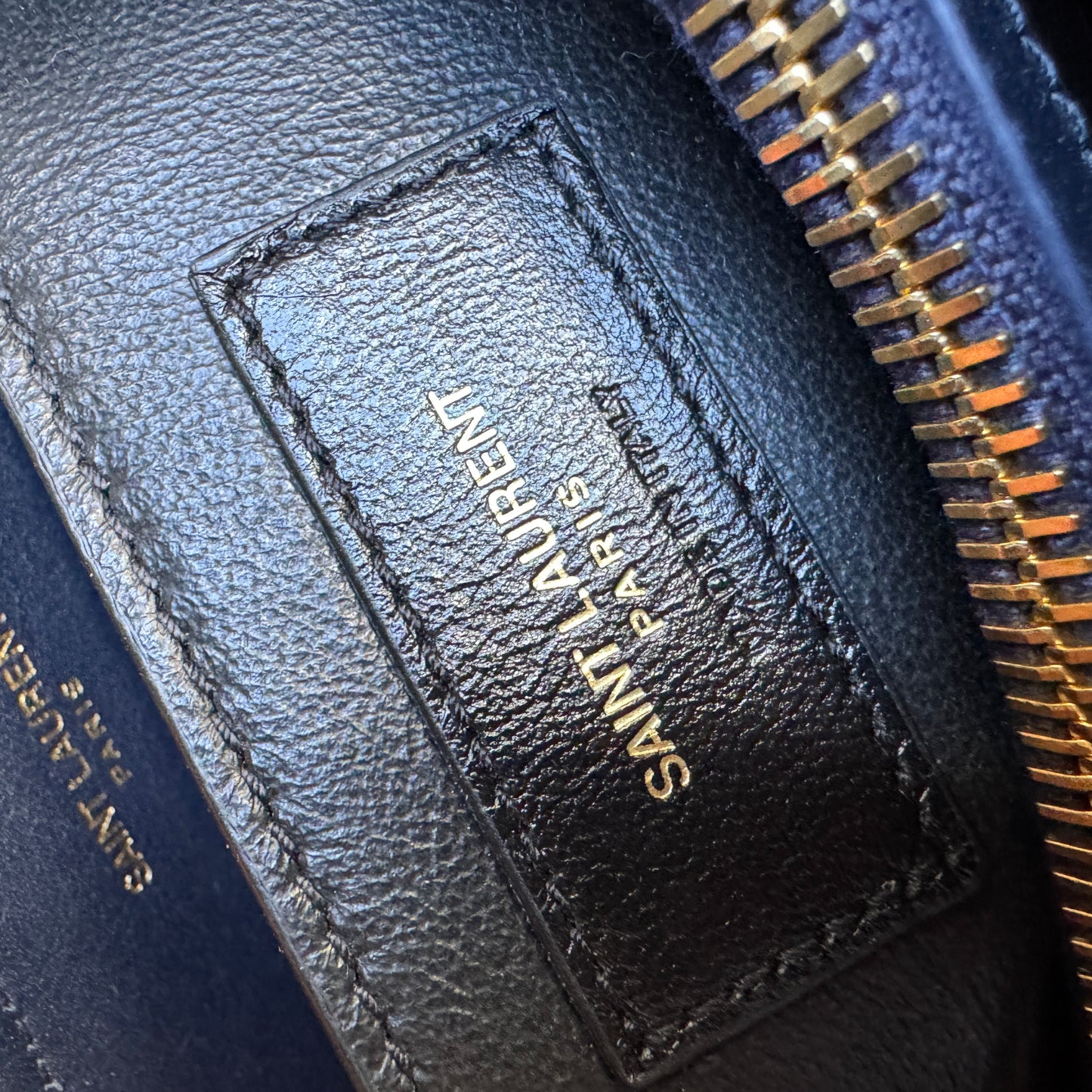 Saint Laurent Small Loulou Striped Chain Crossbody