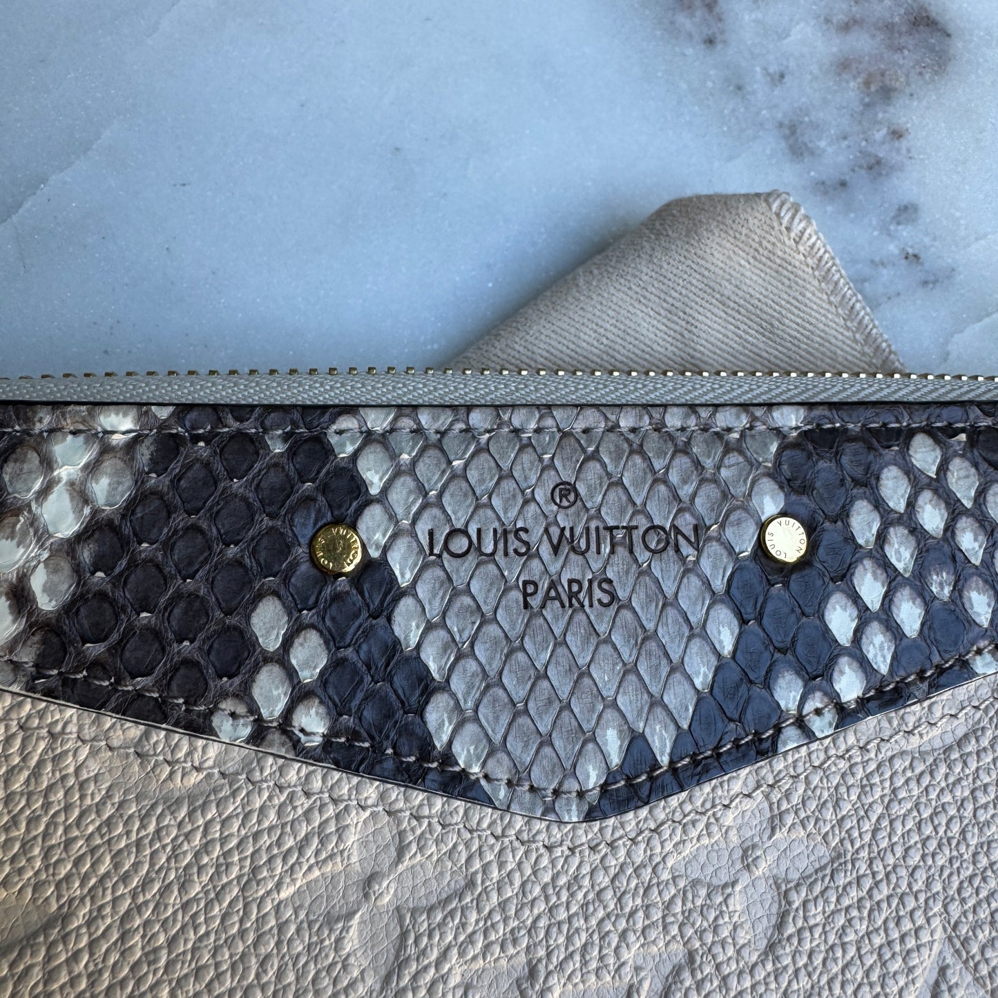 Louis Vuitton Python Empreinte Zippy Wallet