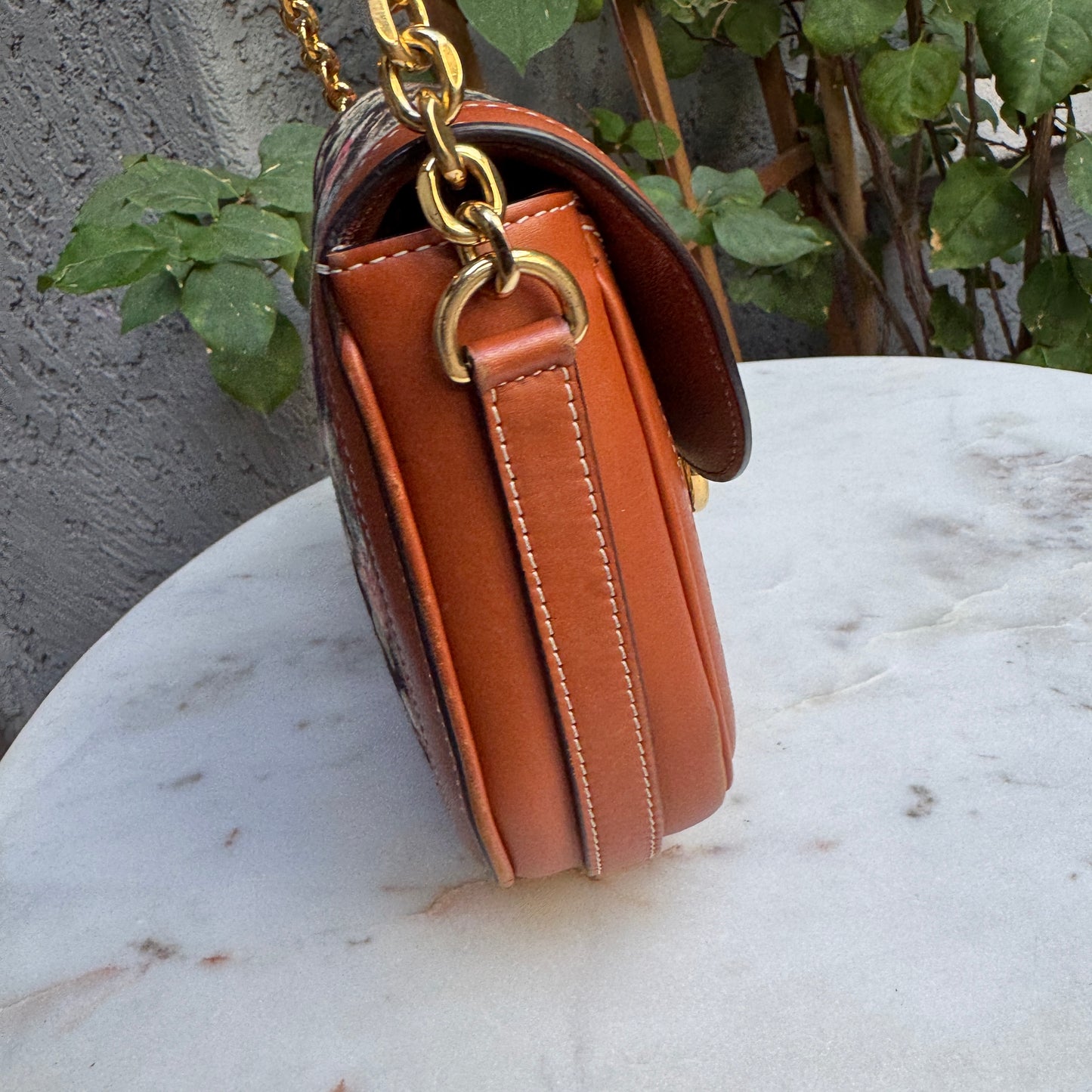 Celine Floral Jacquard Chain Maillon Triomphe