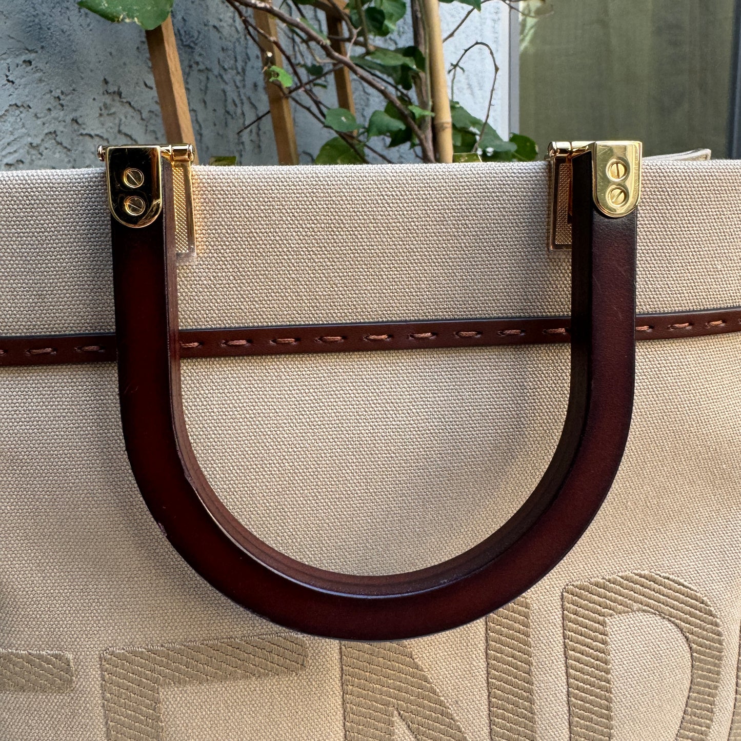 Fendi Canvas Medium Sunshine Tote