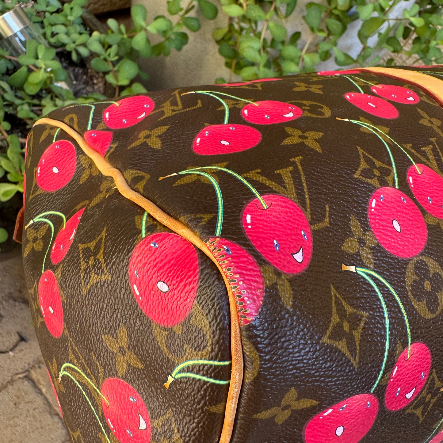 Louis Vuitton x Takashi Murakami Vintage Cherry Keepall 45