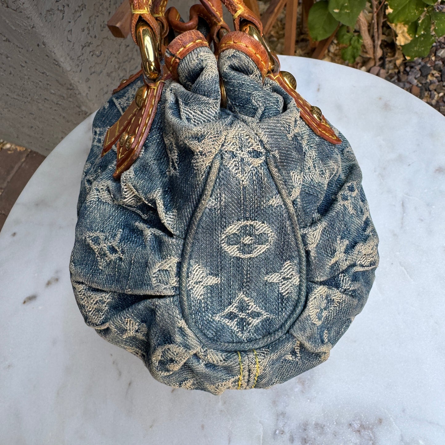 Louis Vuitton Monogram Denim Pleaty Bag