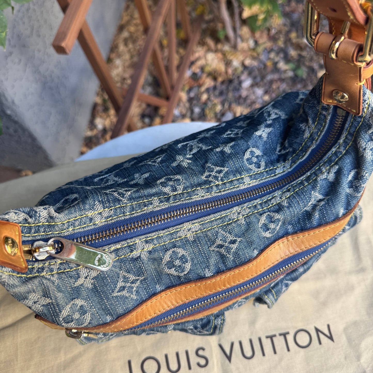 Louis Vuitton Monogram Denim Baggy PM Shoulder Bag