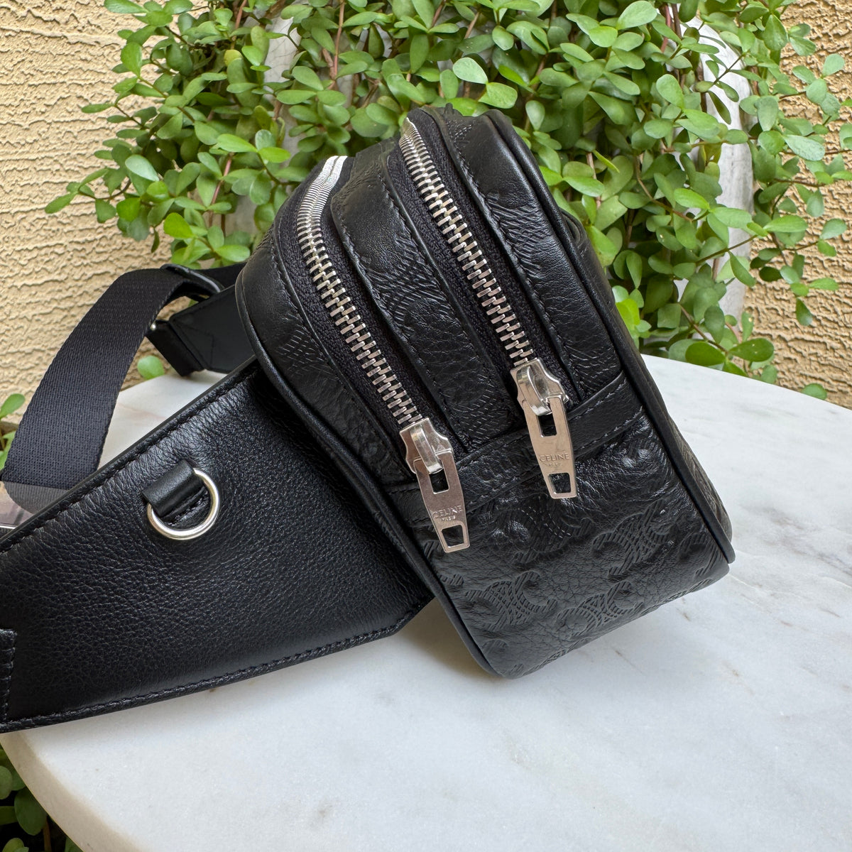 Celine Triomphe Leather Bumbag