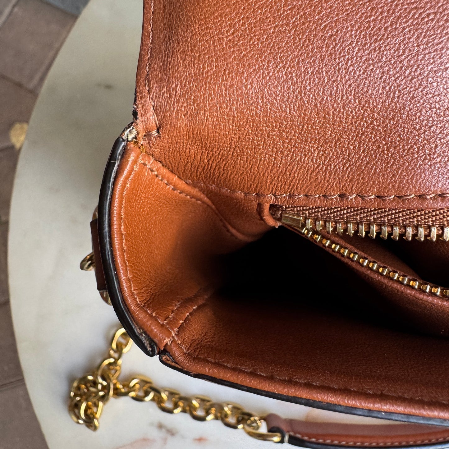 Celine Floral Jacquard Chain Maillon Triomphe