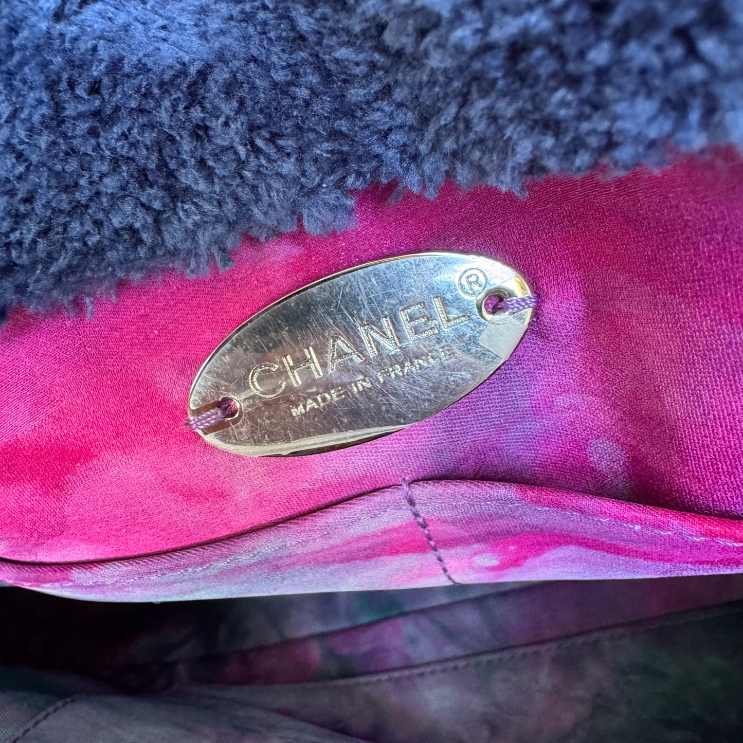 Chanel Terry Cloth Maxi Flap Bag