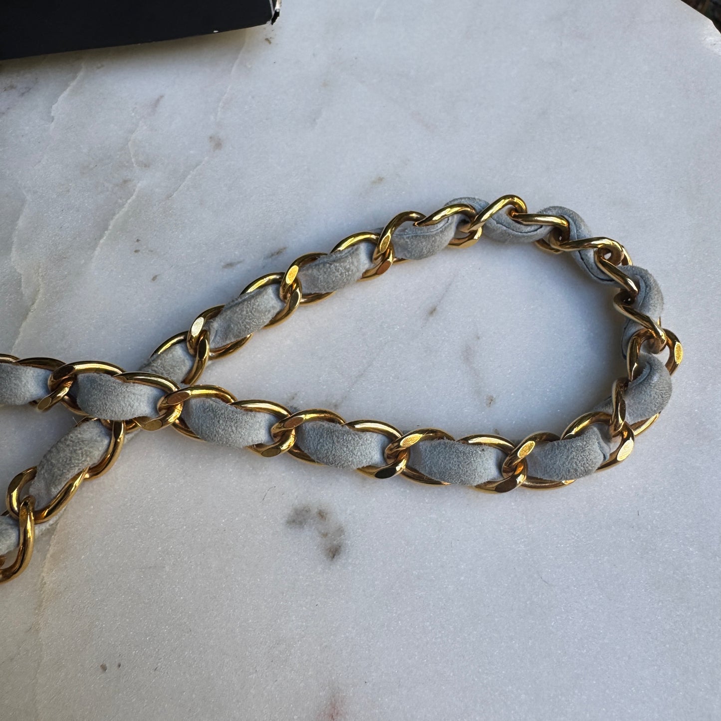 Chanel Vintage Suede Quilted Camera Shoulder Bag