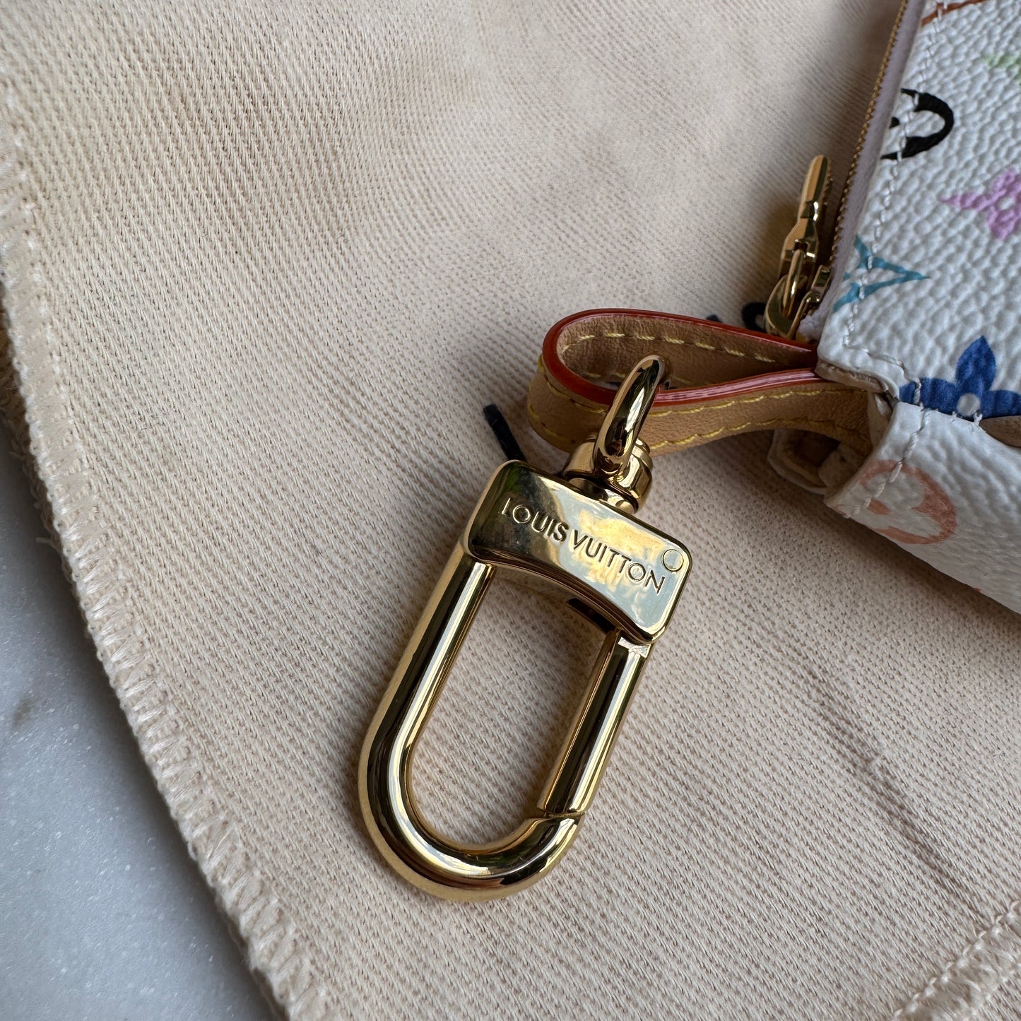 Louis Vuitton x Takashi Murakami Micro Pochette Bag Charm