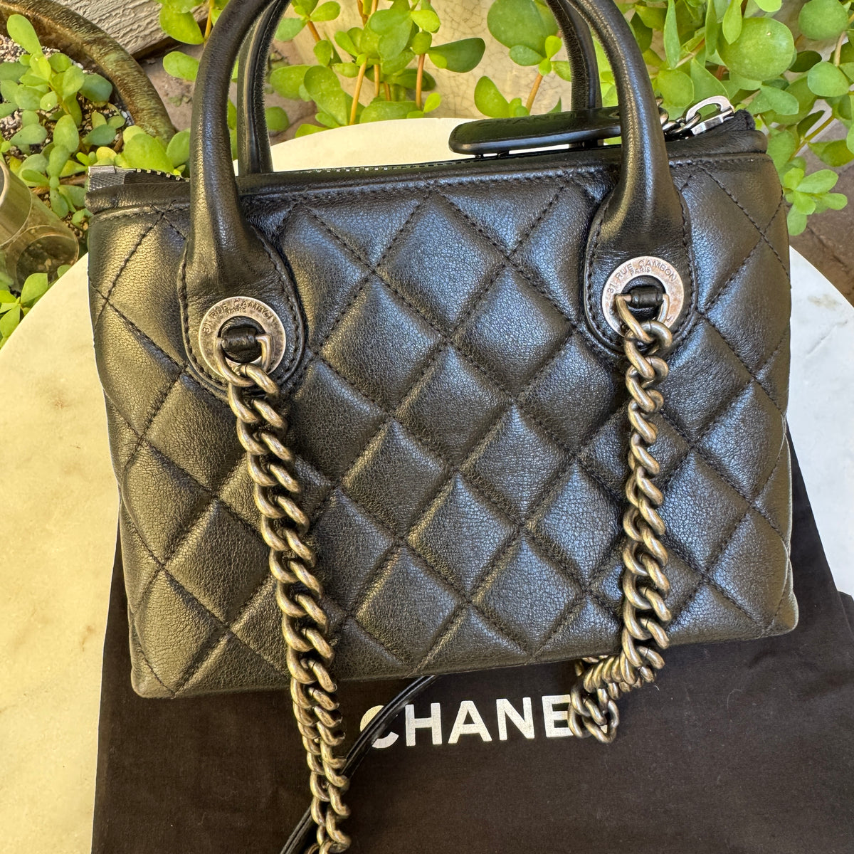 Chanel Quilted Leather Small Boy Tote