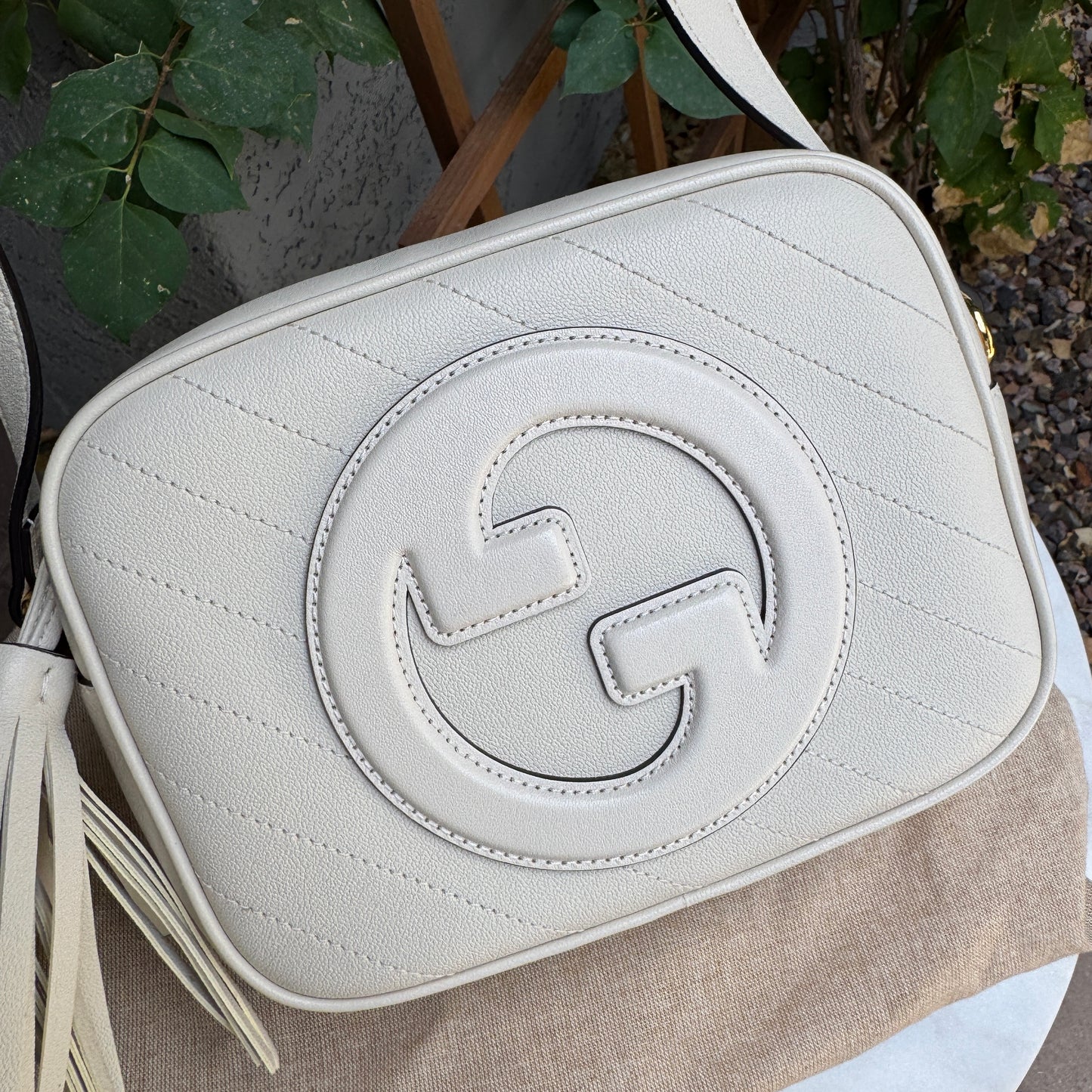 Gucci Blondie Small Leather Camera Bag Crossbody