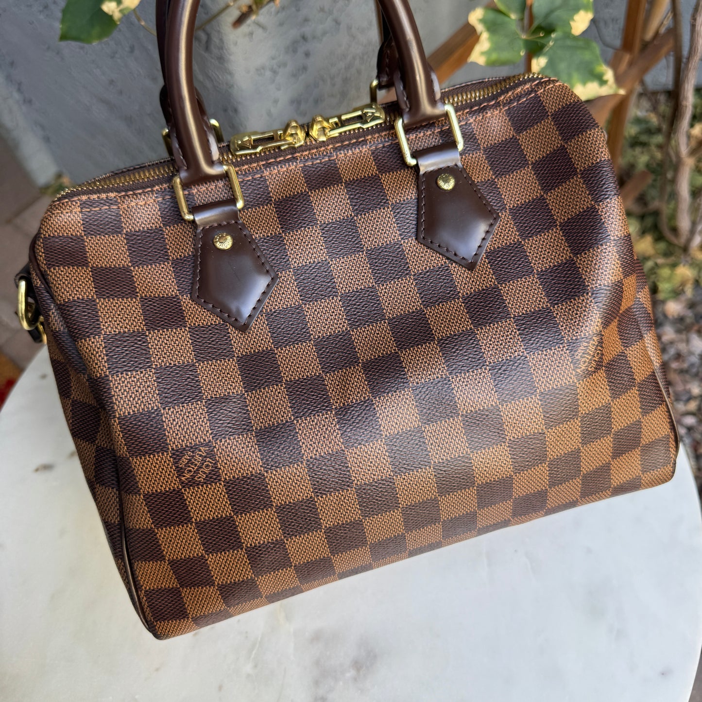 Louis Vuitton Damier Ebene Speedy Bandoulière 25