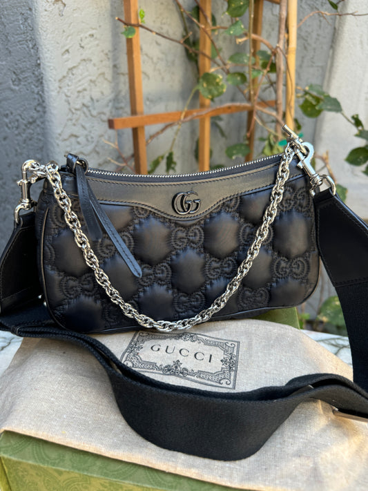 Gucci Matelasse Nylon GG Quilted Crossbody
