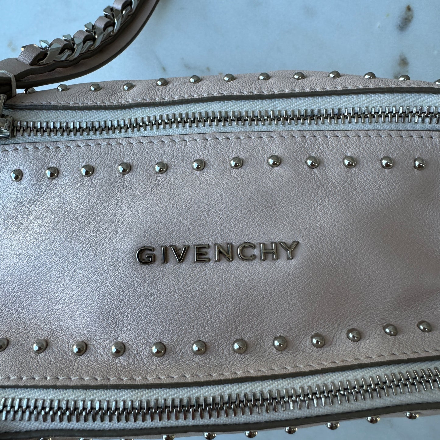 Givenchy Pandora Mini Leather Wristlet
